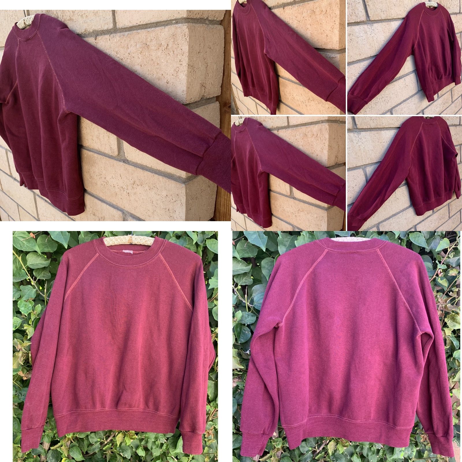 Vintage VINTAGE Red Sweatshirt Long Sleeve XL Men Size US XL / EU 56 / 4 - 8 Thumbnail