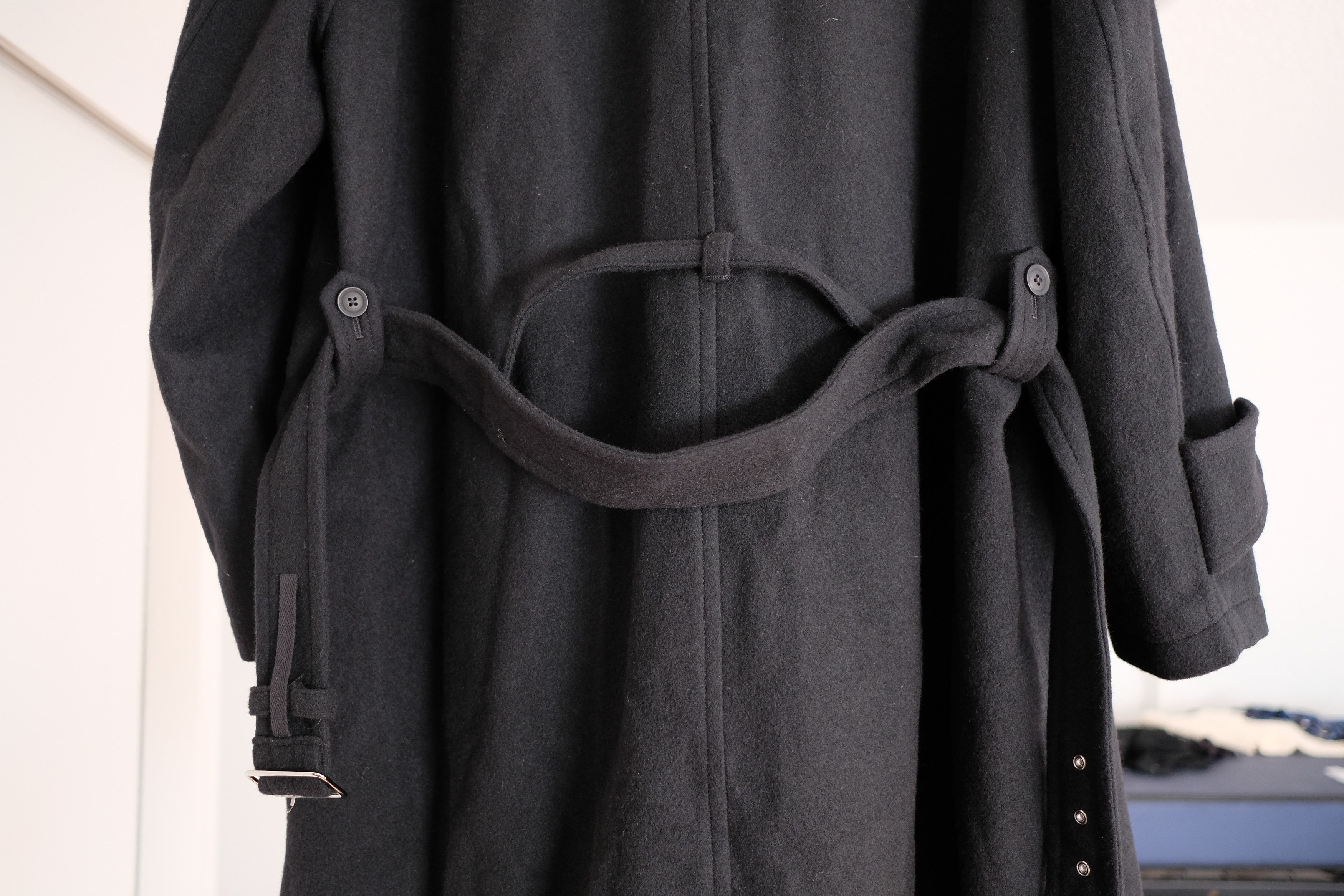 Ground Y GroundY Assymetrical Belted Wool Coat Size US L / EU 52-54 / 3 - 3 Thumbnail