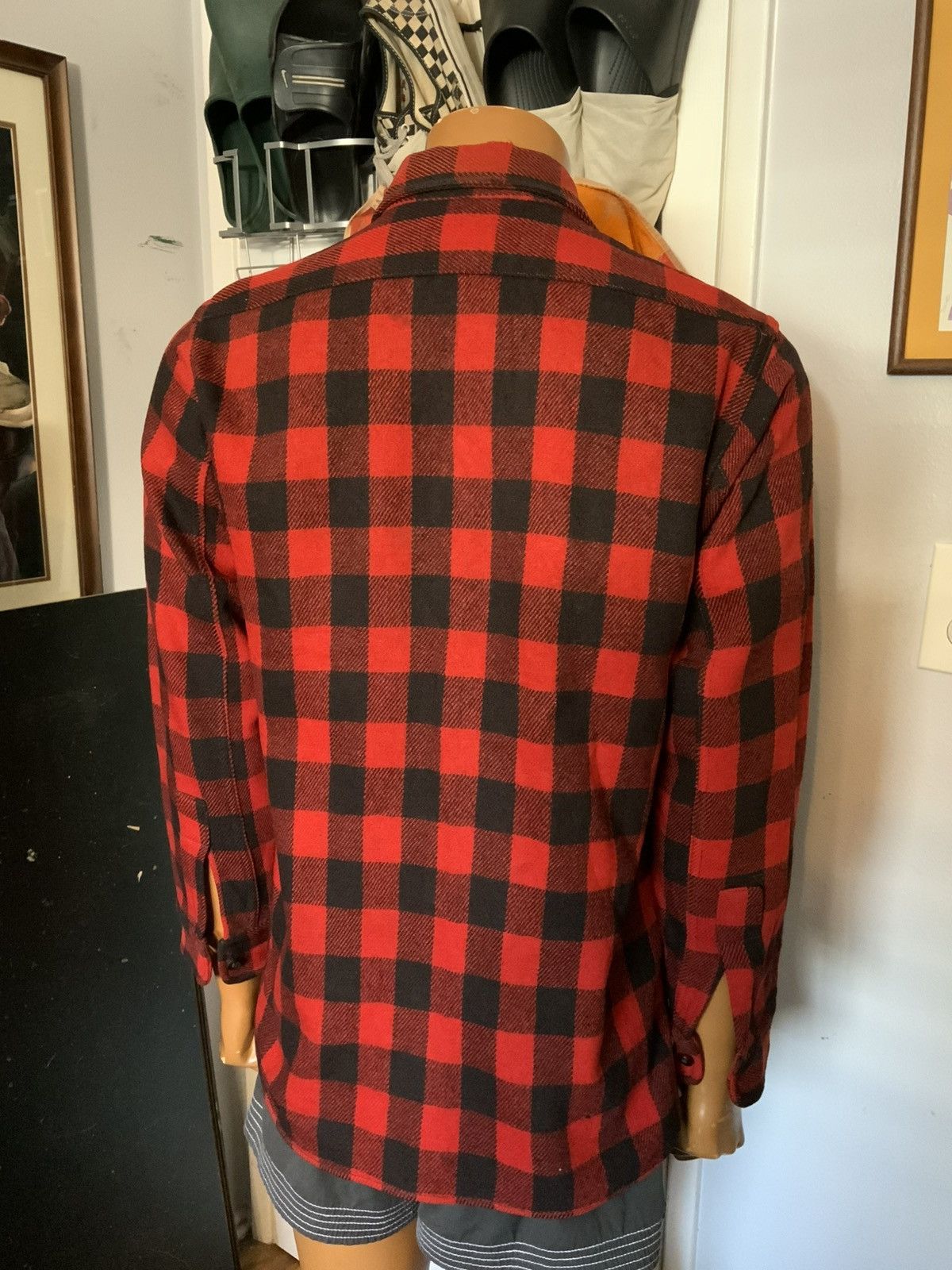 Vintage VTG 40s 50s Buck Skein Joe Buffalo Plaid Wool Flannel Shirt Size US S / EU 44-46 / 1 - 12 Thumbnail
