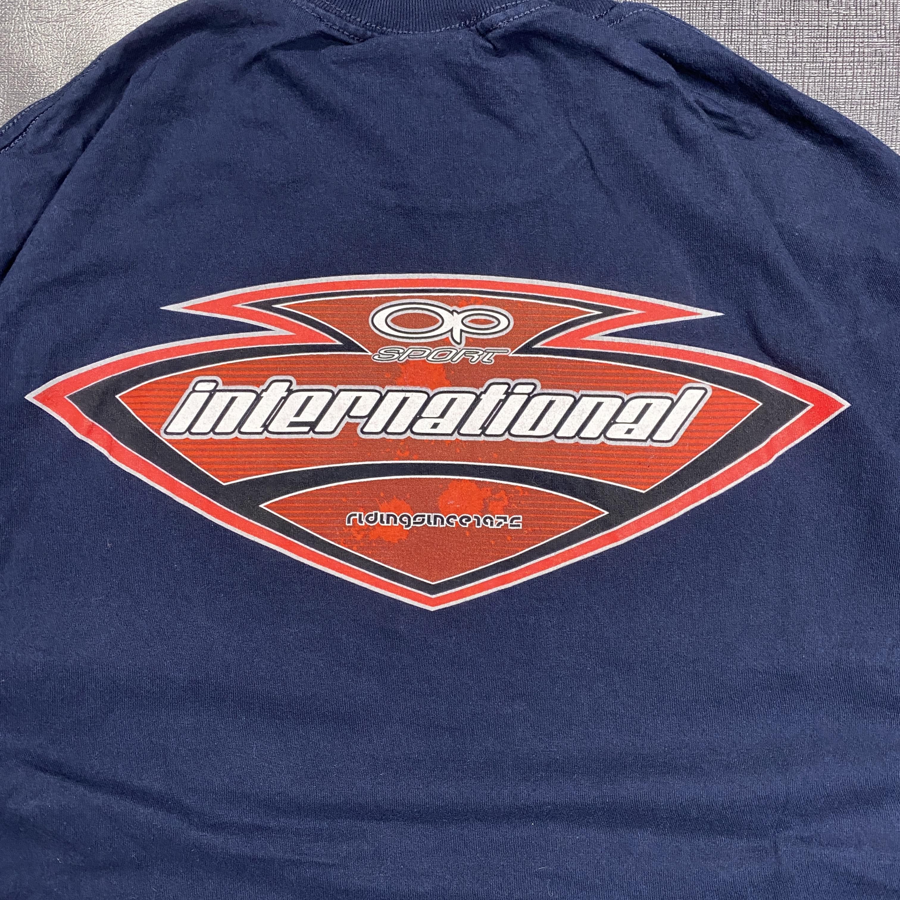 Ocean Pacific Vintage OP Y2K Sport International Graphic Tee Navy XL Size US XL / EU 56 / 4 - 3 Thumbnail