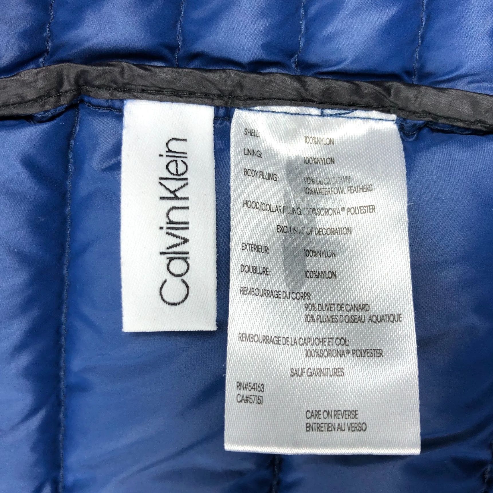 Calvin Klein Calvin Klein Down Jacket Womens M Premium Packable Quilted Hooded Full Zip Blue M CK Outdoors Winter Fall Womens Size M / US 6-8 / IT 42-44 - 6 Thumbnail