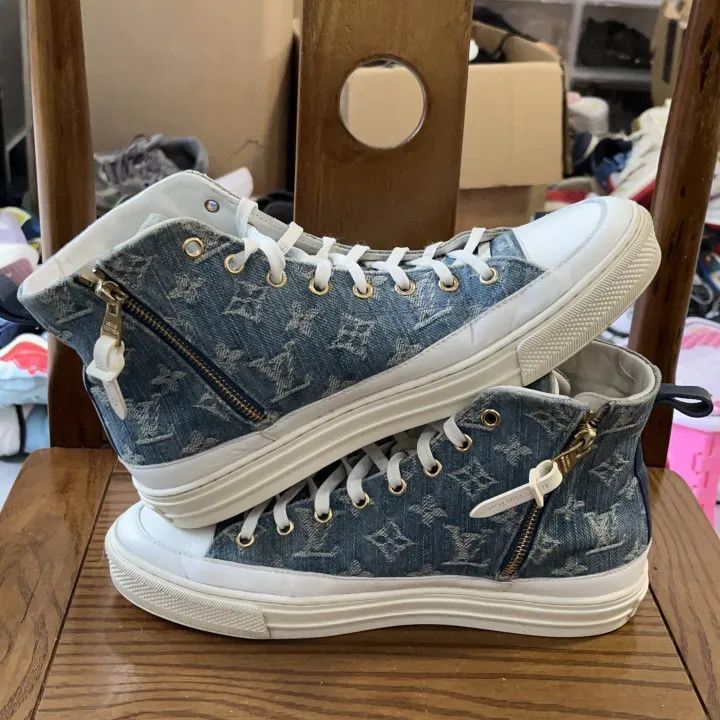 Louis Vuitton Louis Vuitton Stellar Casual Sneakers in Blue -2508 Size US 7.5 / EU 40-41 - 4 Thumbnail