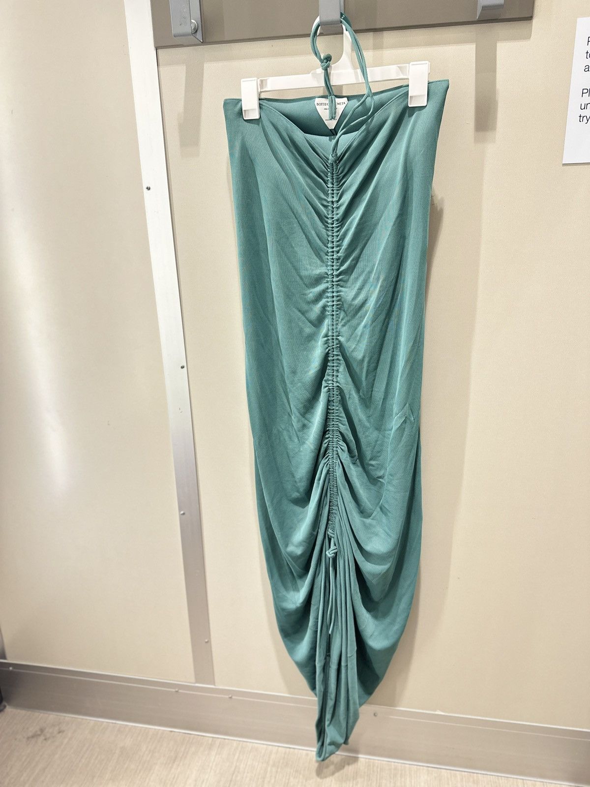 Bottega Veneta NWT Authentic Bottega Veneta Mini Dress Emerald Green in S Size S / US 4 / IT 40 - 3 Thumbnail
