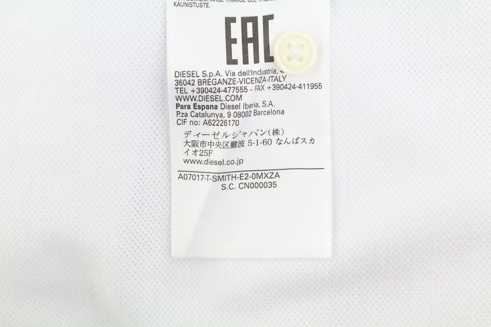 Diesel T-SMITH-E2 M White Patterned Logo T-Shirt 41166 Size US M / EU 48-50 / 2 - 9 Thumbnail