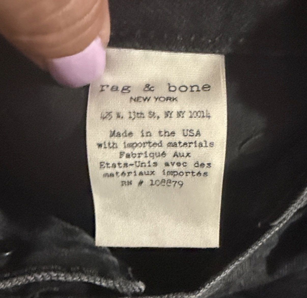 Rag & Bone Rag & Bone Black Straight Leg Denim Jeans Size 26" / US 2 / IT 38 - 10 Thumbnail