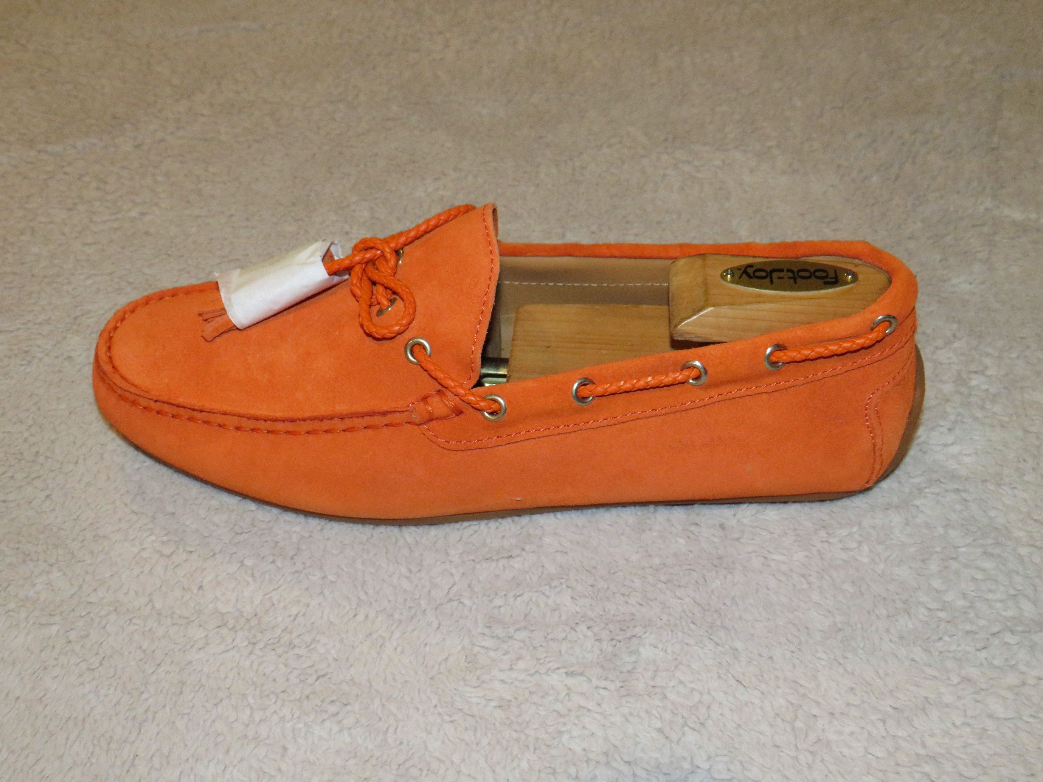 Ralph Lauren Purple Label Harold Orange Calf Skin Tassel Driving Loafers 8D NWB Size US 8 / EU 41 - 4 Thumbnail
