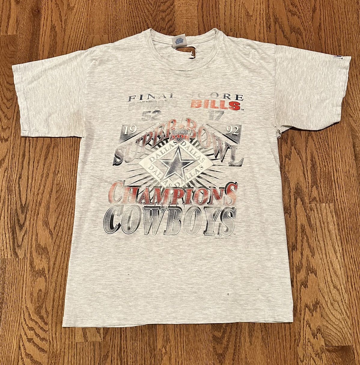Logo 7 1993 Super Bowl XXVII Champion Cowboys T-shirt Logo 7 Size US M / EU 48-50 / 2 - 1 Thumbnail