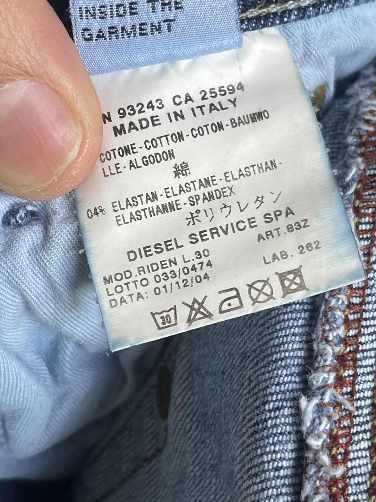 Diesel Y2K Diesel Riden Jeans Size US 34 / EU 50 - 6 Thumbnail