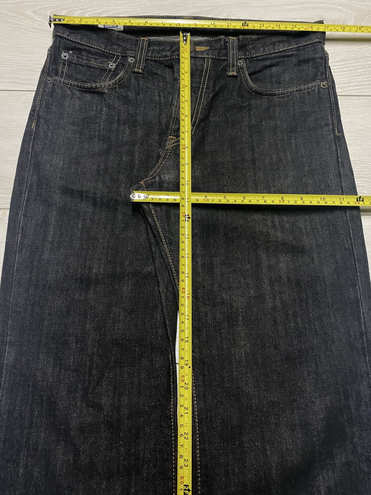 Edwin Japanese Edwin 403 Denim Distressed Loose Jeans Size US 34 / EU 50 - 9 Thumbnail