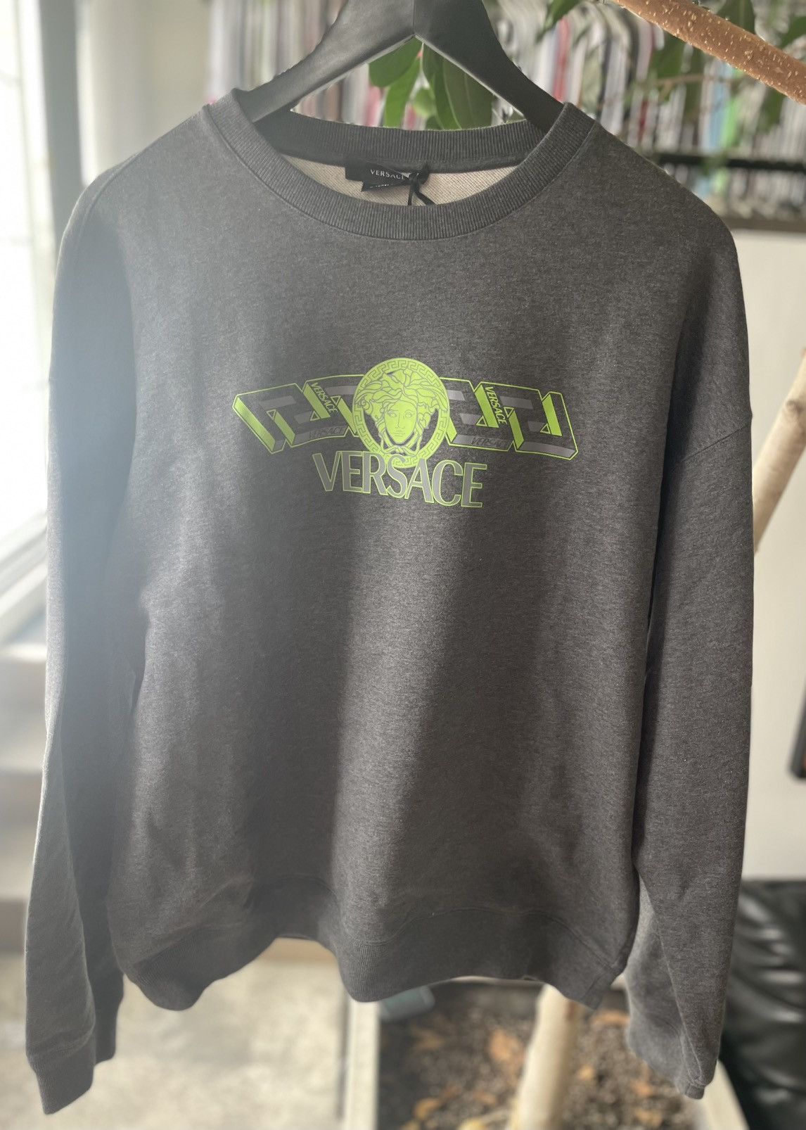 VERSACE Medusa Greca Cotton Graphic Sweatshirt
