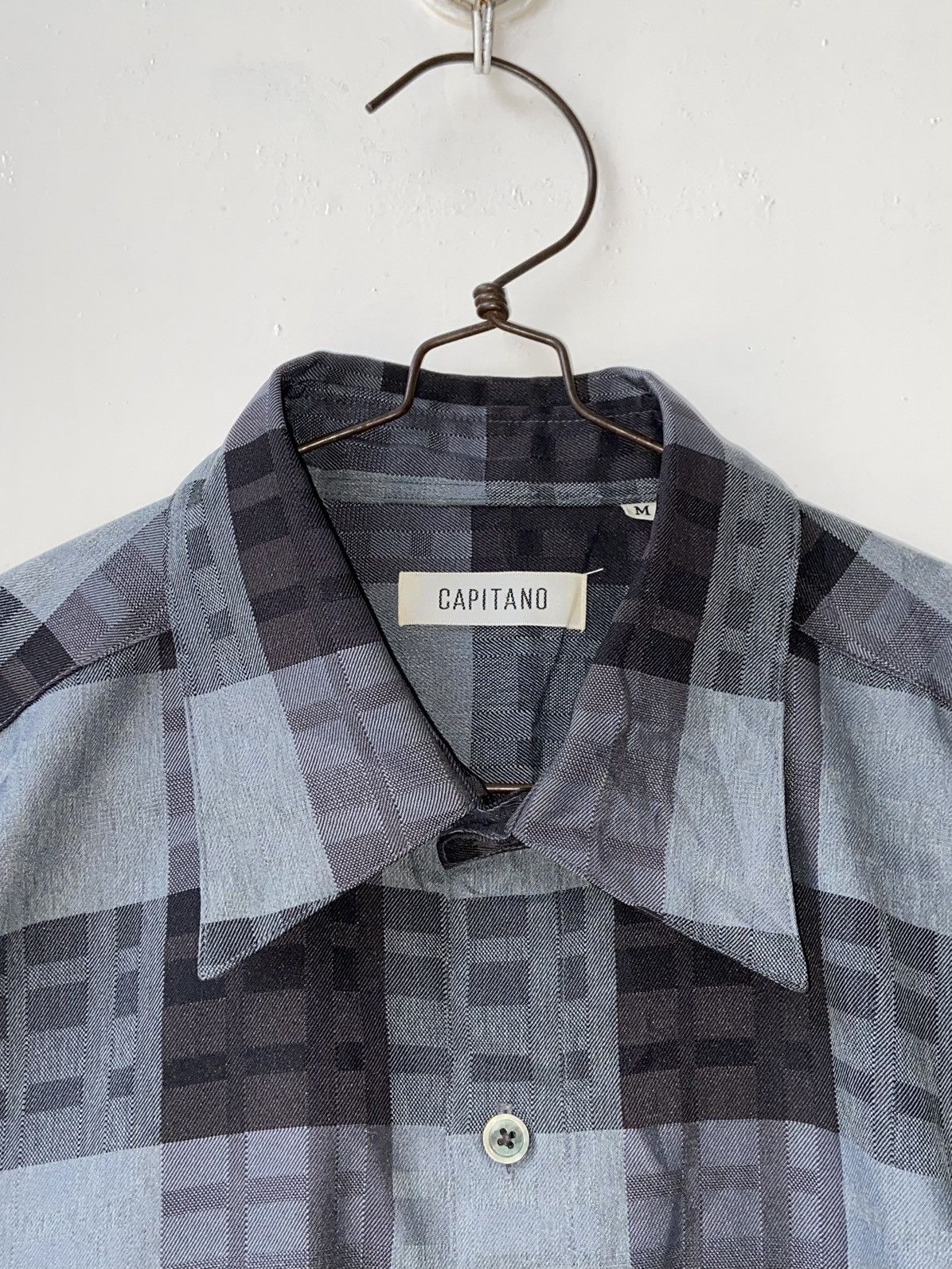 Designer × Japanese Brand CAPITANO Grey Plaid Shirt Size US M / EU 48-50 / 2 - 5 Thumbnail