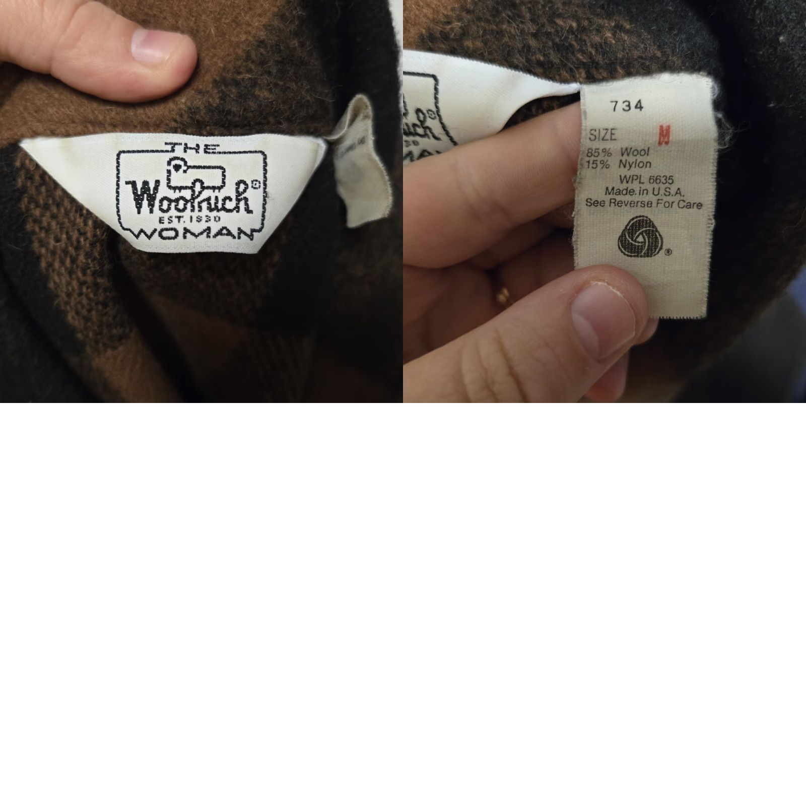 Vintage VINTAGE Woolrich Vest Women M Brown Wool Nylon USA 90s Geometric Southwestern Western Tribal Vintage Shirt? Size M / US 6-8 / IT 42-44 - 8 Thumbnail