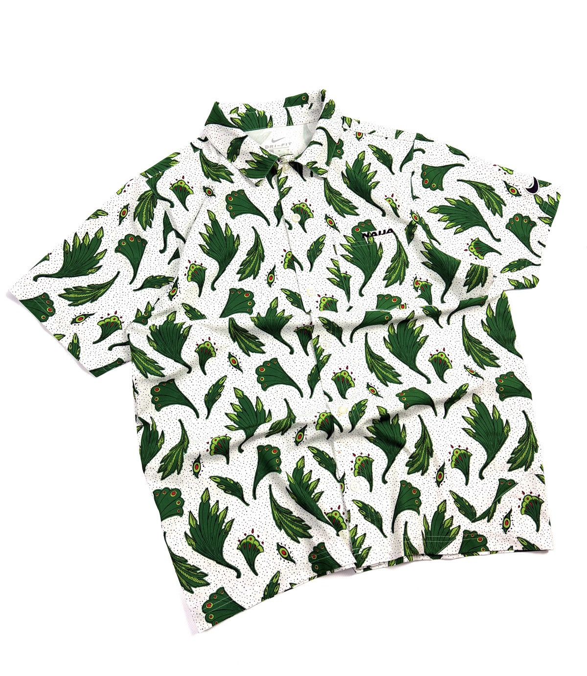 Nike RARE Nike Nigeria Naija Woven Skate Button Shirt Y2K Vintage Size US M / EU 48-50 / 2 - 4 Thumbnail