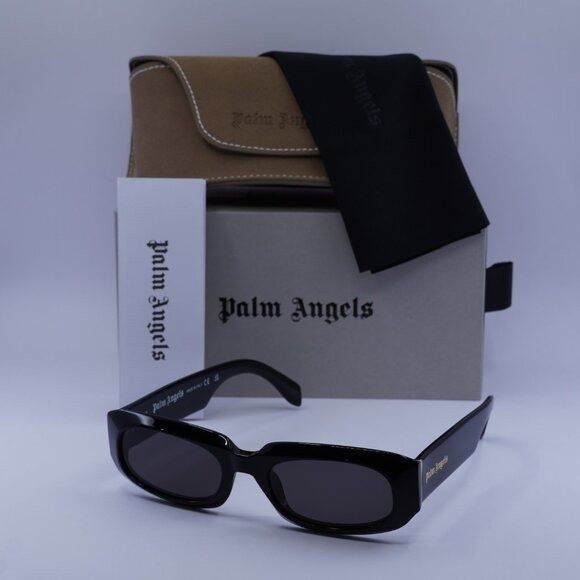 Palm Angels Palm Angels PERI104 NOAH 1007 Sunglasses Black Rectangle Size ONE SIZE - 10 Thumbnail