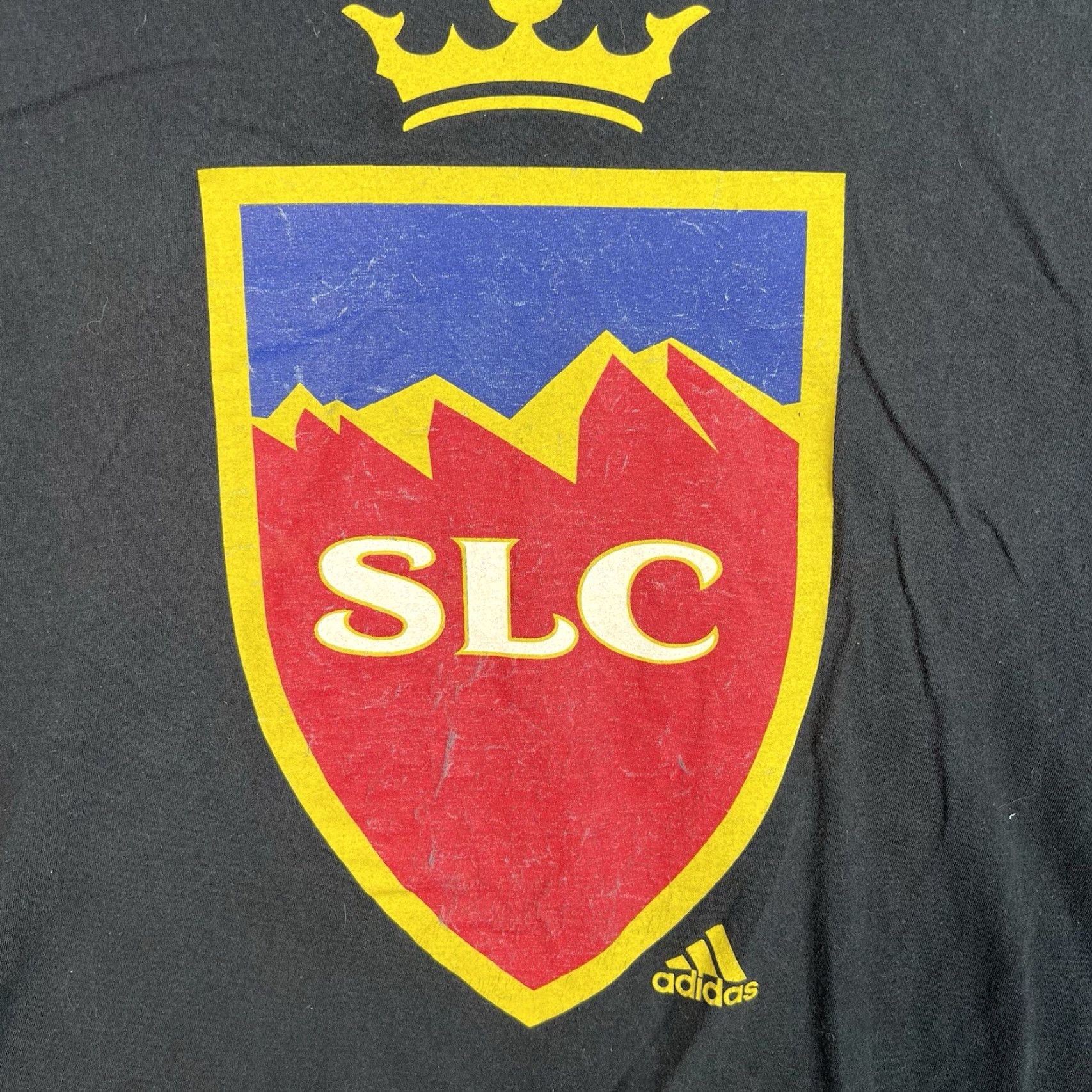 Adidas VINTAGE Adidas Go To Real Salt Lake Soccer T Shirt Adult XL Black Mens Size US XL / EU 56 / 4 - 4 Thumbnail
