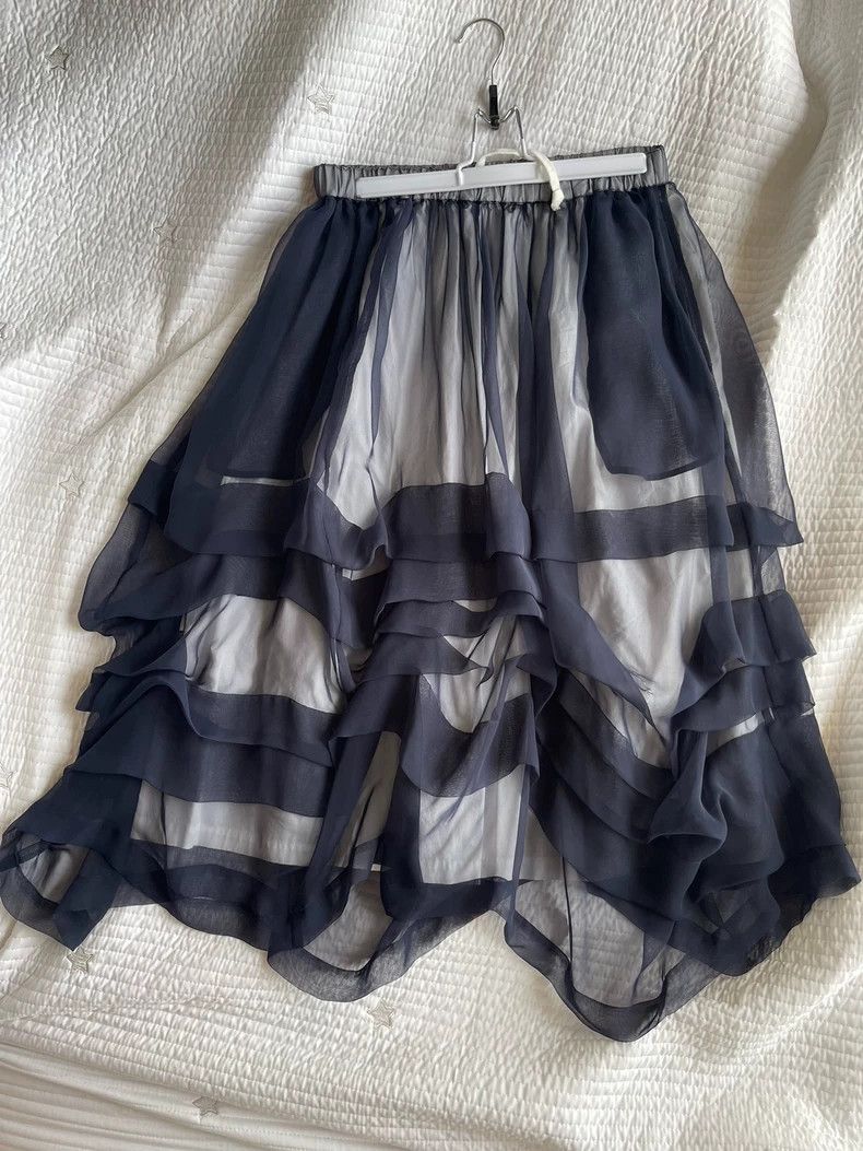 Comme des Garcons Comme Des Garcons size M Layer-by-layer pleating+fringe+sk Size 23" - 2 Thumbnail