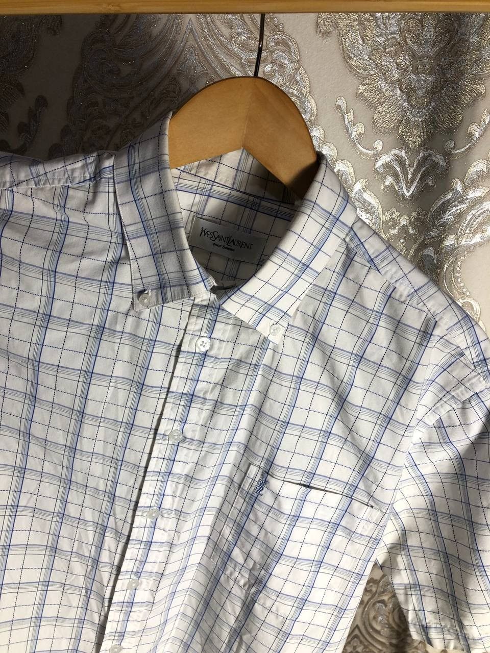 Saint Laurent Paris VINTAGE YVES SAINT LAURENT CLASSIC DESIGNER SHIRT LUXURY 90s Size US L / EU 52-54 / 3 - 4 Thumbnail