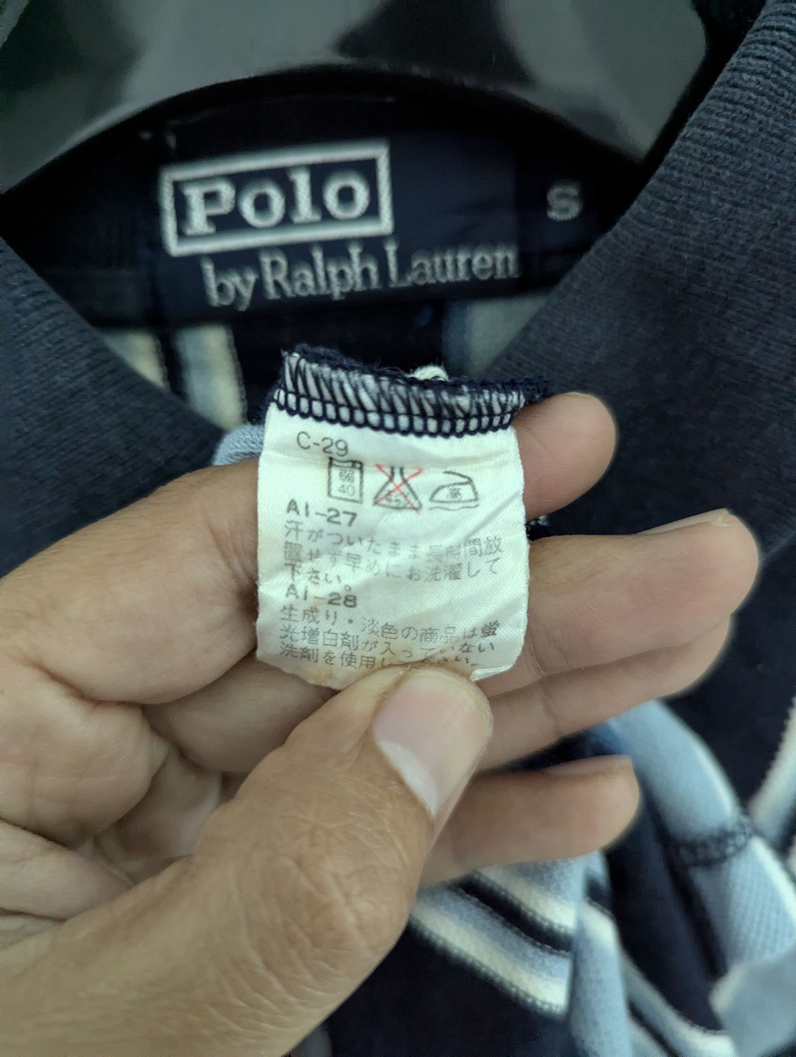 Polo Ralph Lauren × Ralph Lauren Vintage long sleeve polo shirt golf stripe shirt Size US S / EU 44-46 / 1 - 5 Thumbnail
