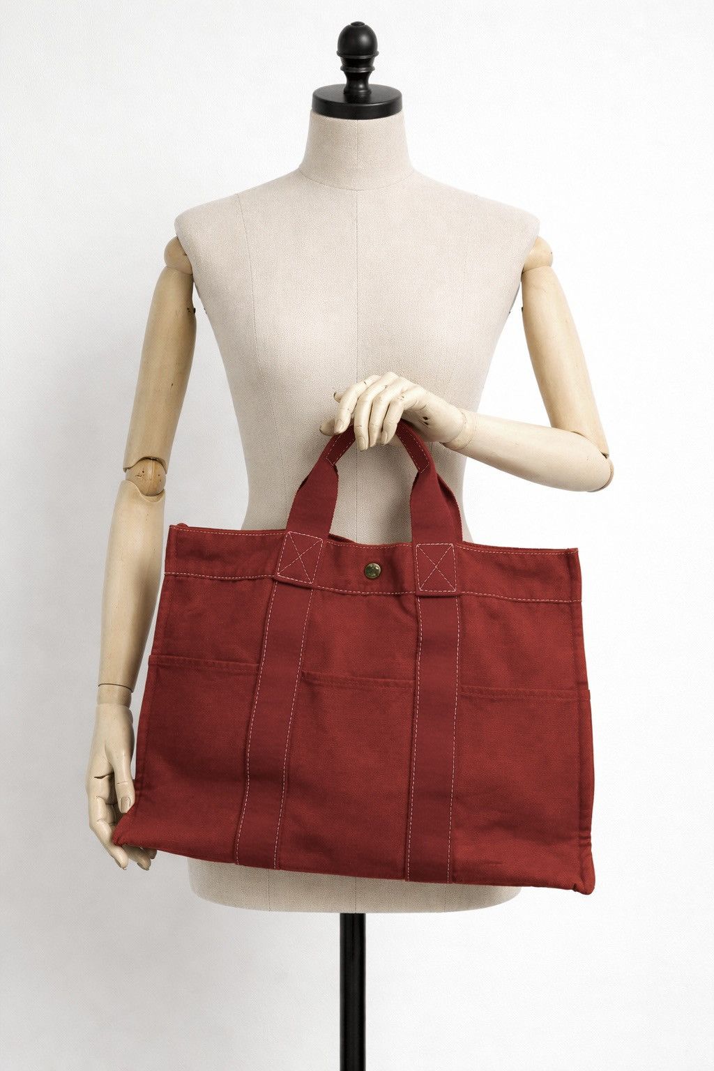 Hermes Hermès Red Fourre Tout MM Tote Bag Size ONE SIZE - 1 Thumbnail