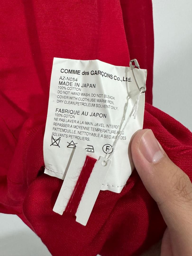 Comme des Garcons AD2015 CDG Play Heart Men's Red Cardigan Size US XL / EU 56 / 4 - 6 Thumbnail