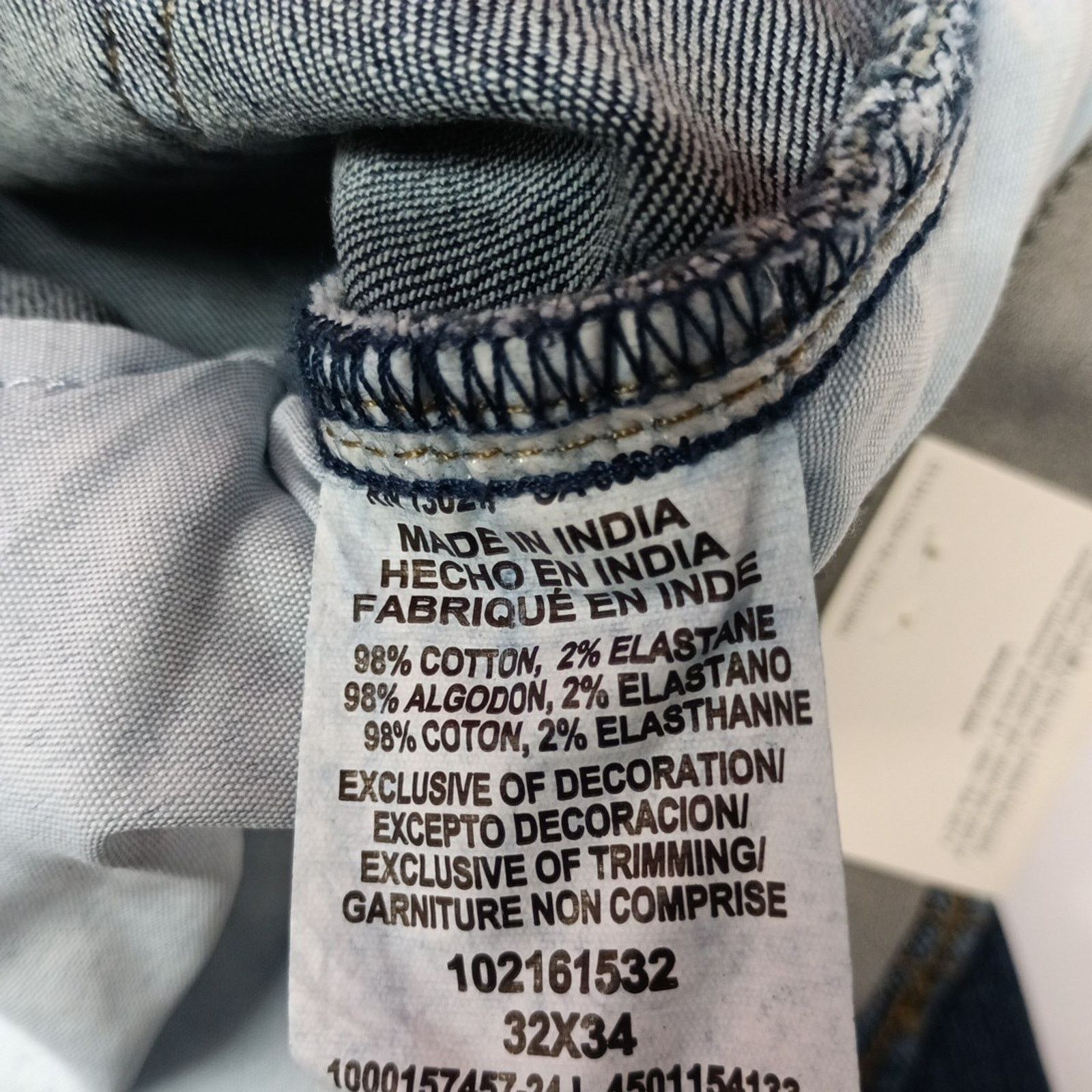 Lee Lee Slim Straight Jeans Men's Size 32x34 Blue Flex Waist Size US 32 / EU 48 - 5 Thumbnail