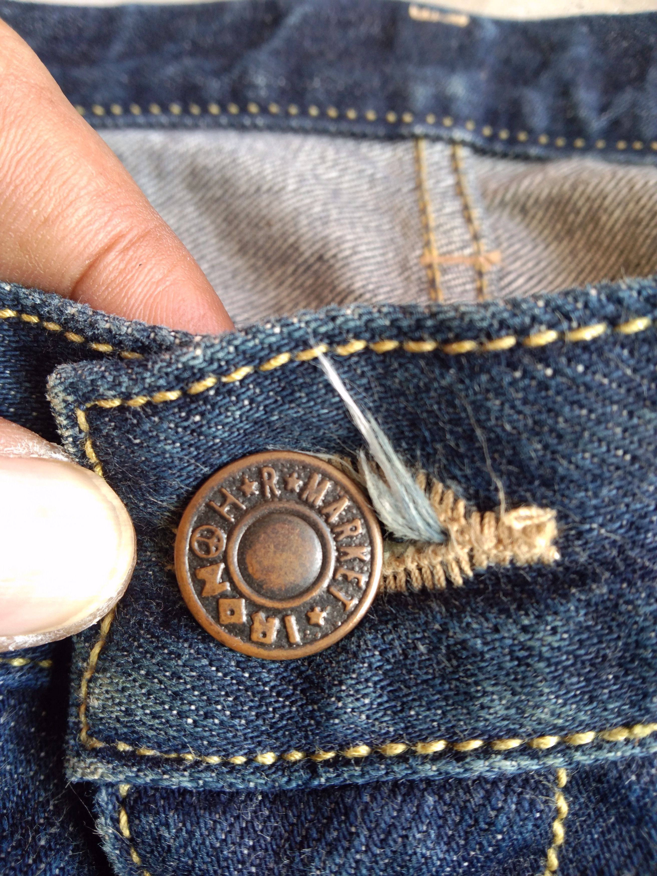 Blue Blue Japan Vintage Blue Blue Japan x HR Market Indigo Denim Jeans Size US 32 / EU 48 - 5 Thumbnail