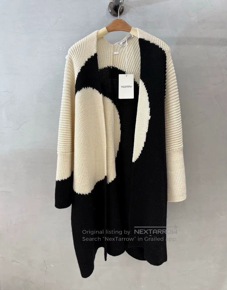 Valentino Valentino Black pendulum color scheme sheep wool knit card Size XXS / US 00 / IT 34 - 6 Thumbnail