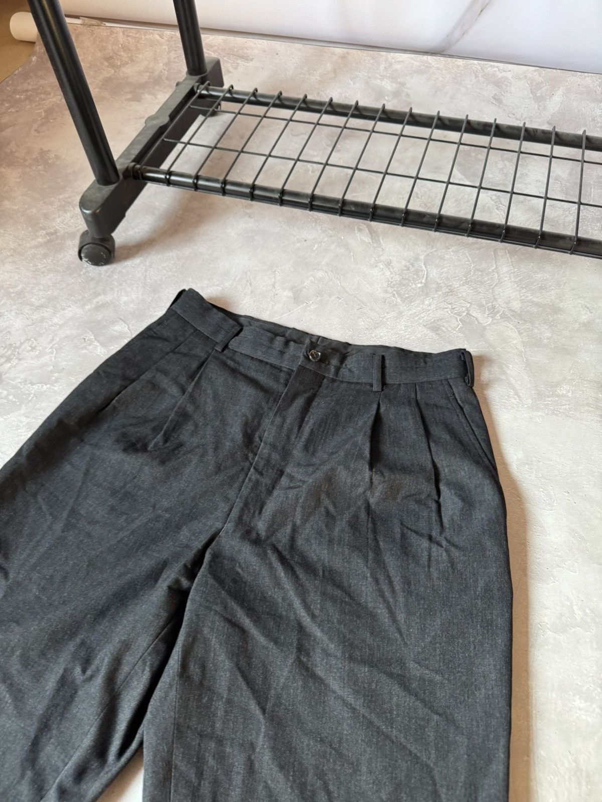 Comme des Garcons VTG 1989 Comme des Garcon Mens Wool Black Trouser Pants Size US 30 / EU 46 - 3 Thumbnail