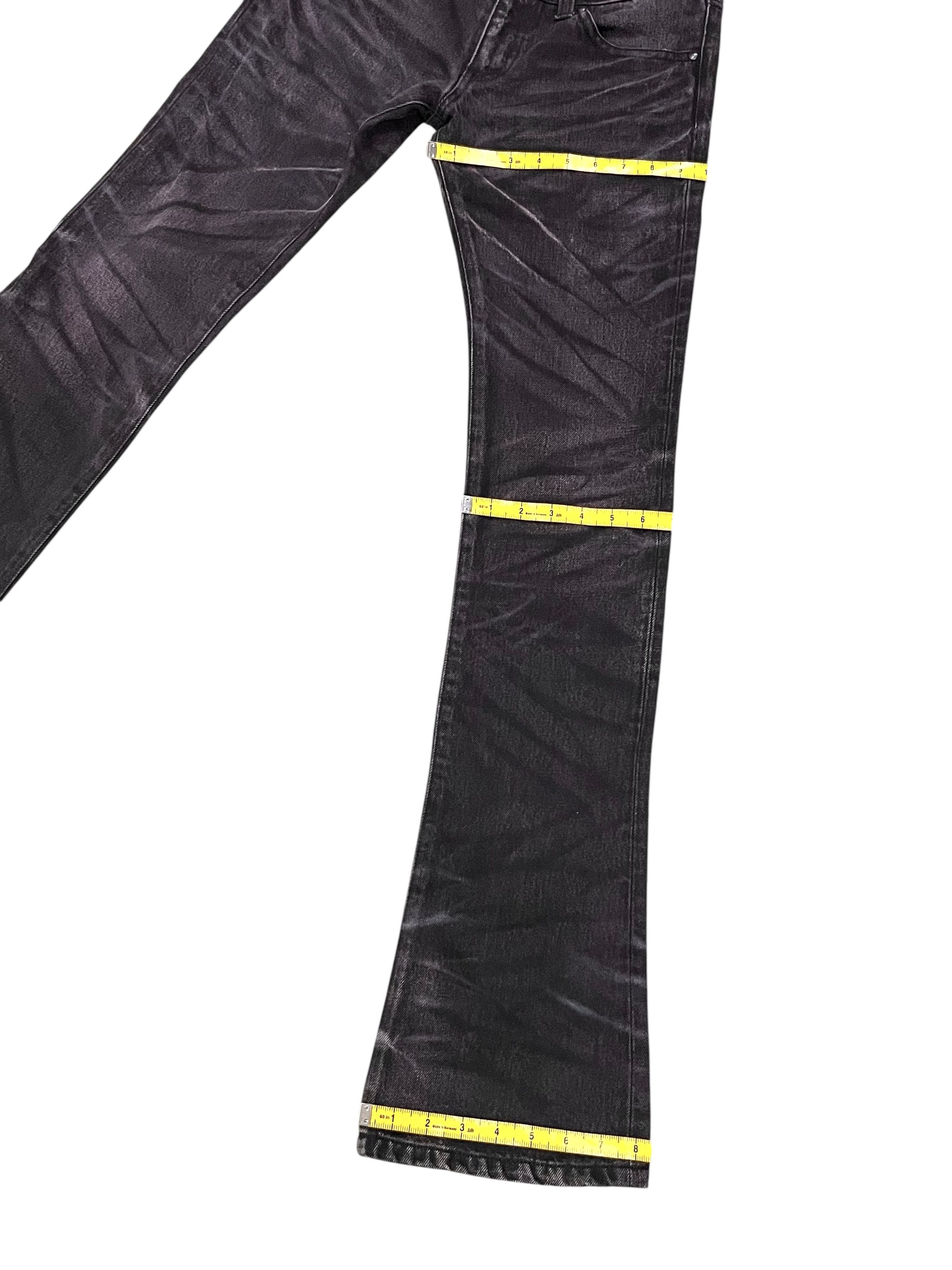 Tornado Mart Vintage Tornado Mart Clawmark tiger Flare Denim 27" Size US 27 - 11 Thumbnail