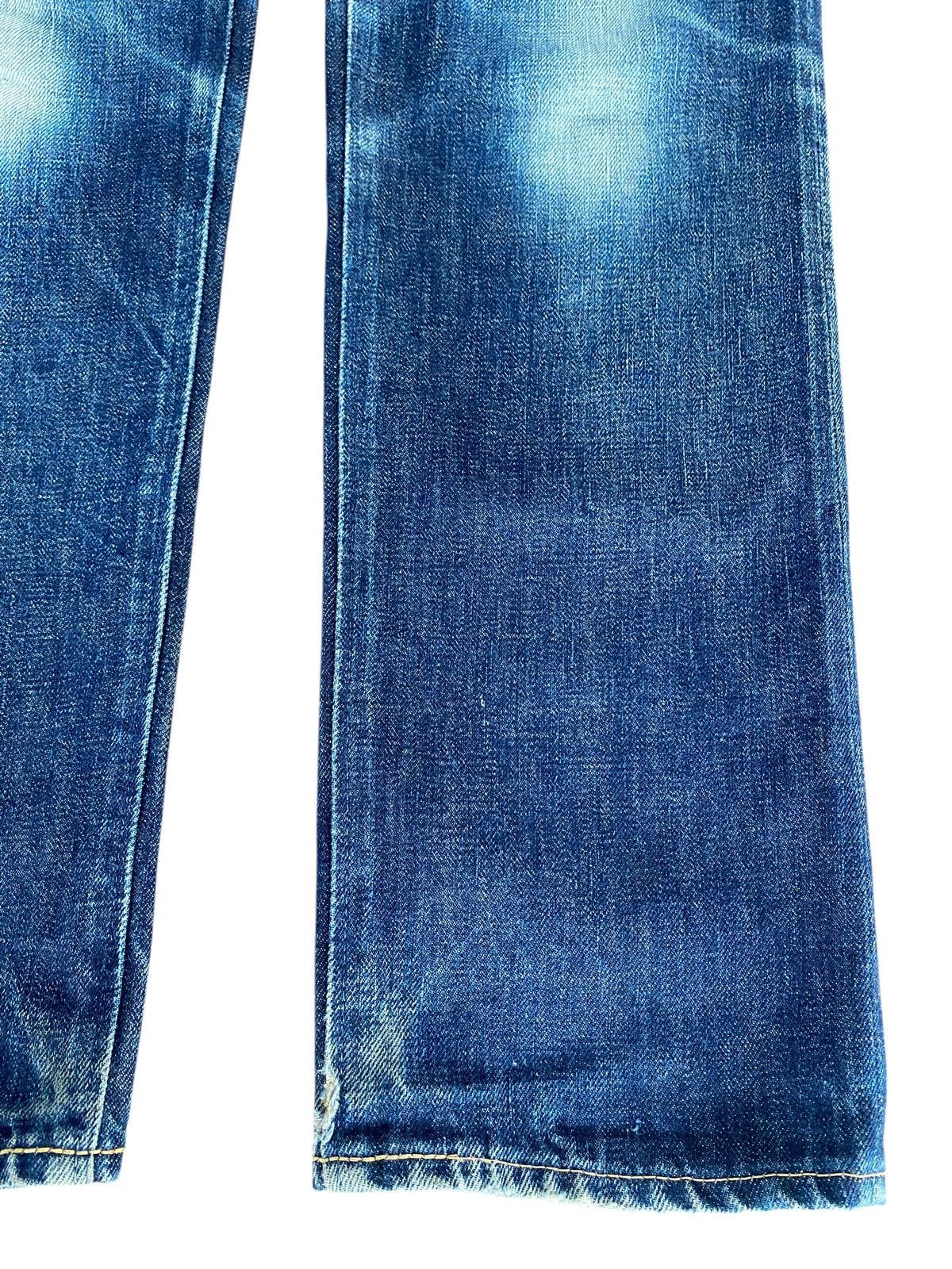 Japanese Brand Tenoras Japan Selvedge Denim Vintage Blue Straight Slim Leg Size US 30 / EU 46 - 8 Thumbnail
