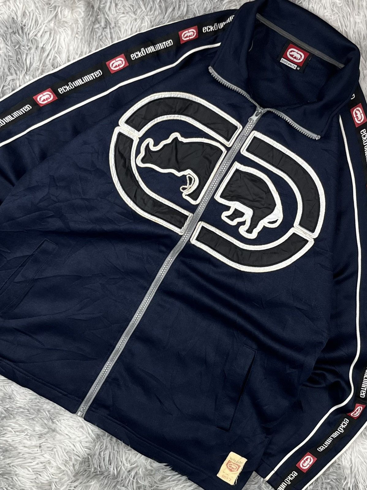 Ecko Unltd. Vintage Ecko unltd jacket big logo trak Full zip Size US M / EU 48-50 / 2 - 2 Thumbnail