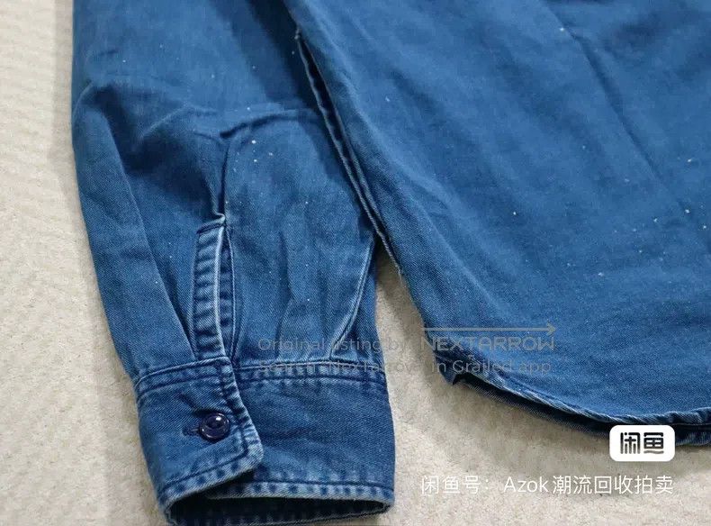 Neighborhood Neighborhood Indigo Dyed Shirt, Denim Shirt, Splashed and Size US L / EU 52-54 / 3 - 8 Thumbnail