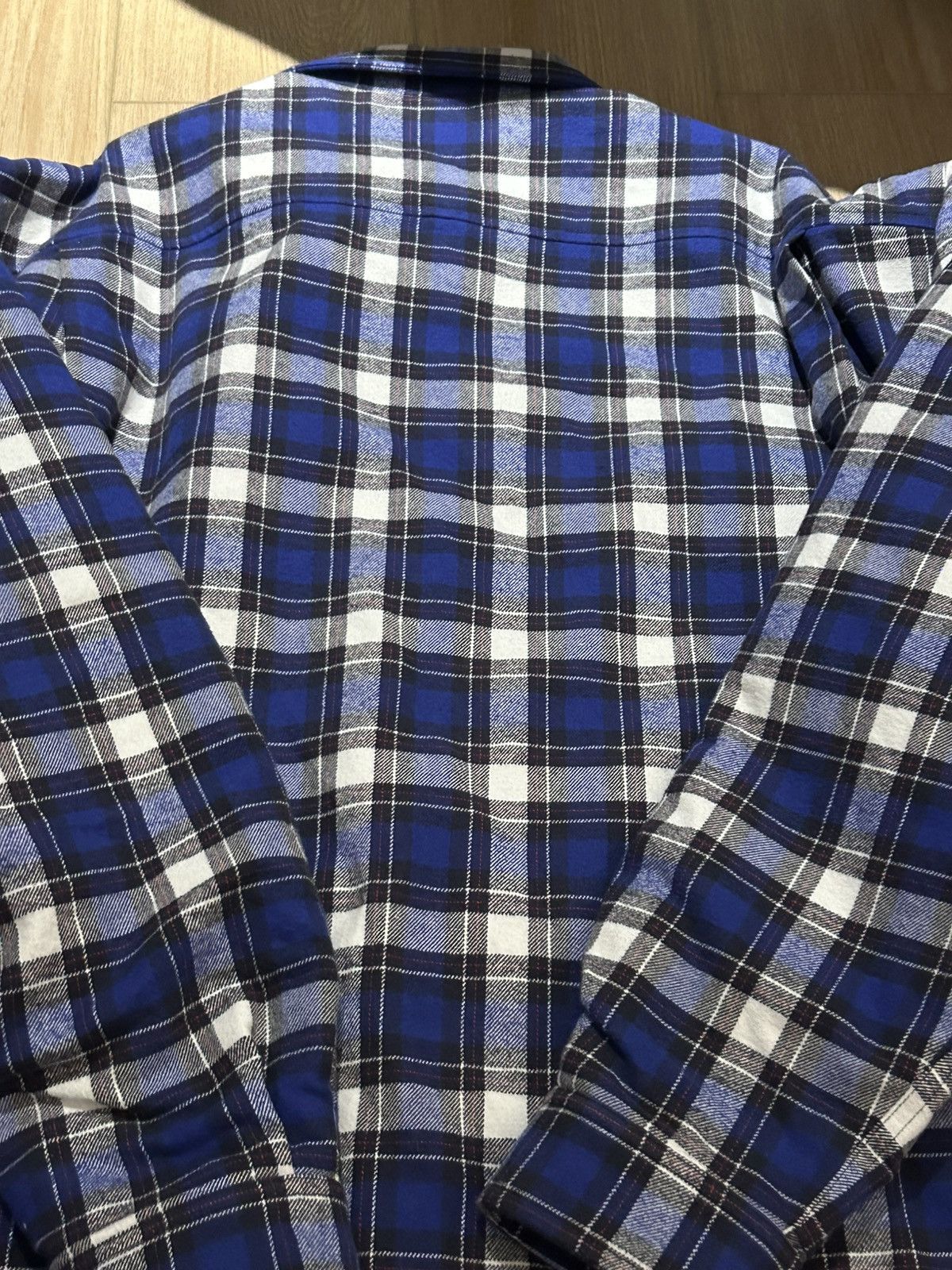 Balenciaga Balenciaga Plaid Padded Flannel Shirt Jacket Size US XL / EU 56 / 4 - 8 Thumbnail