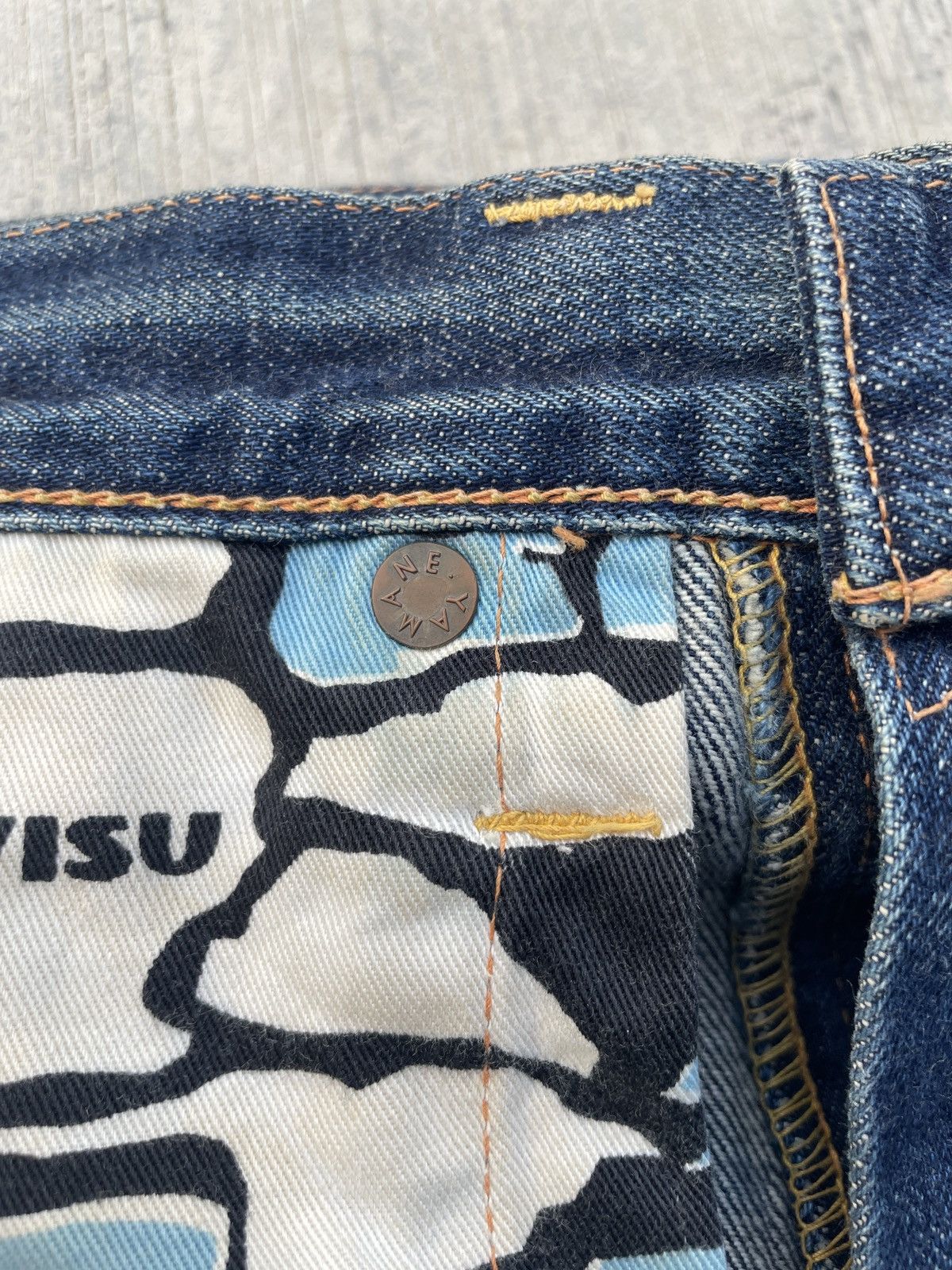 Evisu VINTAGE 90s EVISU SELVEDGE DENIM RED DAICOCK Size US 29 - 13 Thumbnail