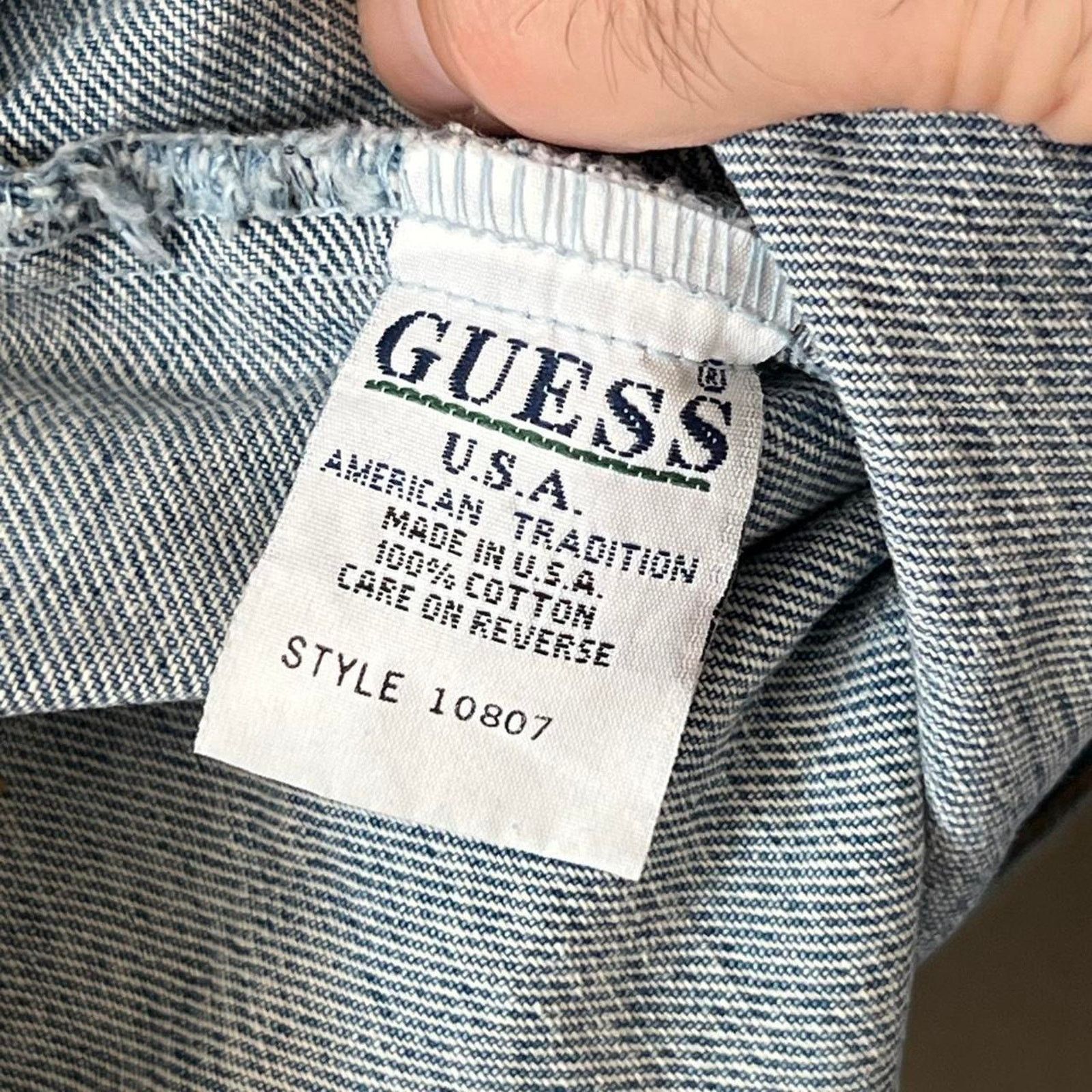 Guess Vtg 80s Guess Jeans Denim Jacket | USA | Style 10807 | Sz L Size US L / EU 52-54 / 3 - 4 Thumbnail