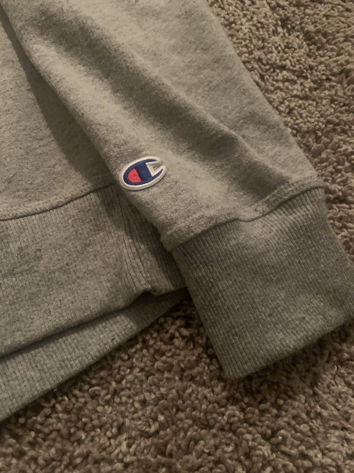 Champion Champion Grey Big Logo Hoodie Size US M / EU 48-50 / 2 - 2 Thumbnail