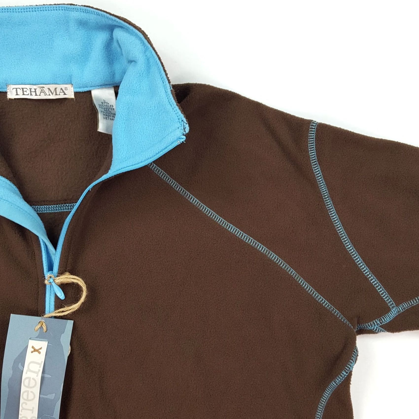 Vintage VINTAGE Tehama Jacket Outdoor 1/4 Zip Fleece Women’s Medium Brown Baseball, Retro PGA, Golf, Tennis Theme Mens? Size M / US 6-8 / IT 42-44 - 4 Thumbnail
