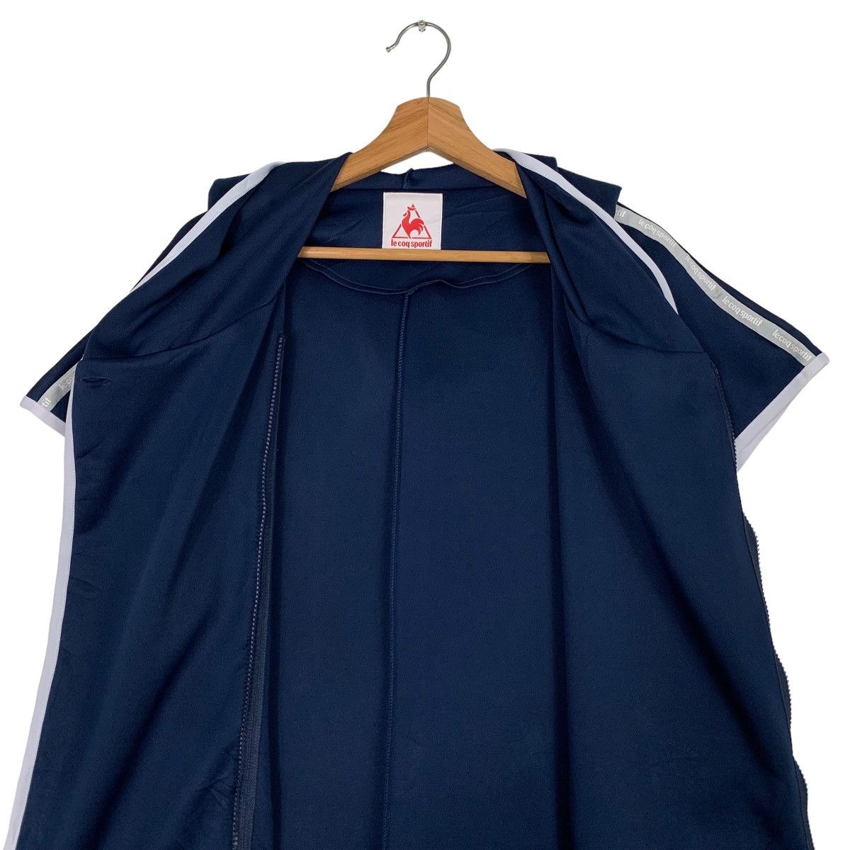 Le Coq Sportif LE COQ SPORTIF Hoodie Sleeveless Jacket #0125-C7 Size US L / EU 52-54 / 3 - 14 Thumbnail