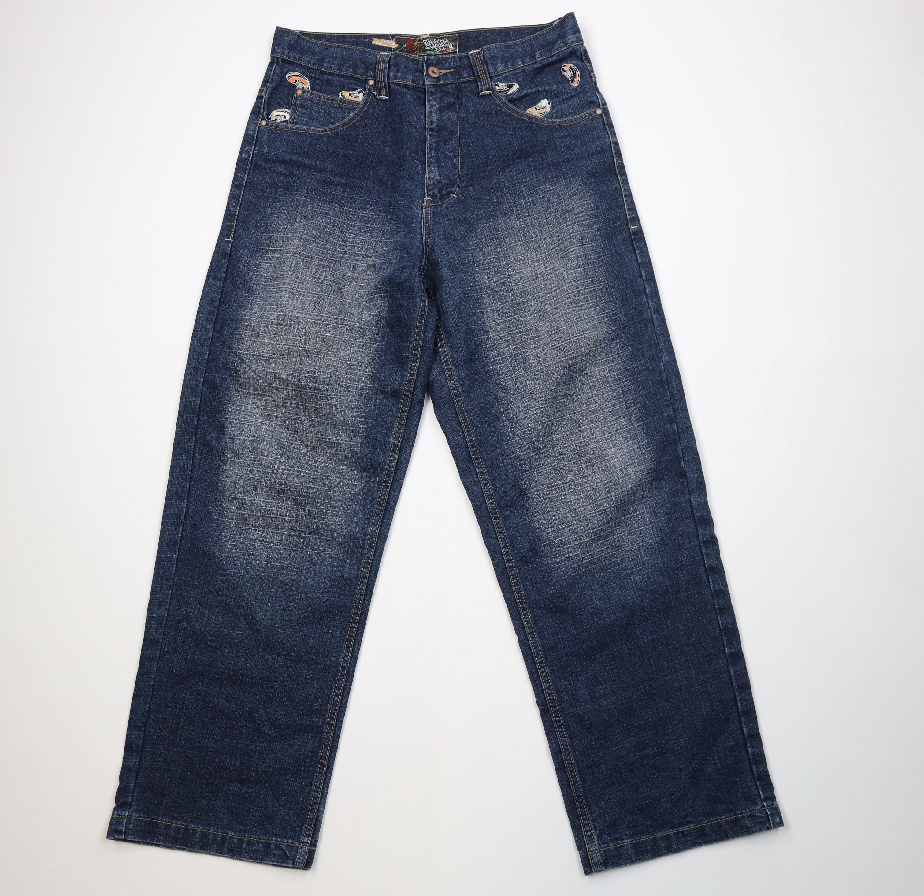 Southpole Vintage 90s Y2K Southpole Wide Leg Denim Jeans Blue Cotton Size US 34 / EU 50 - 1 Thumbnail