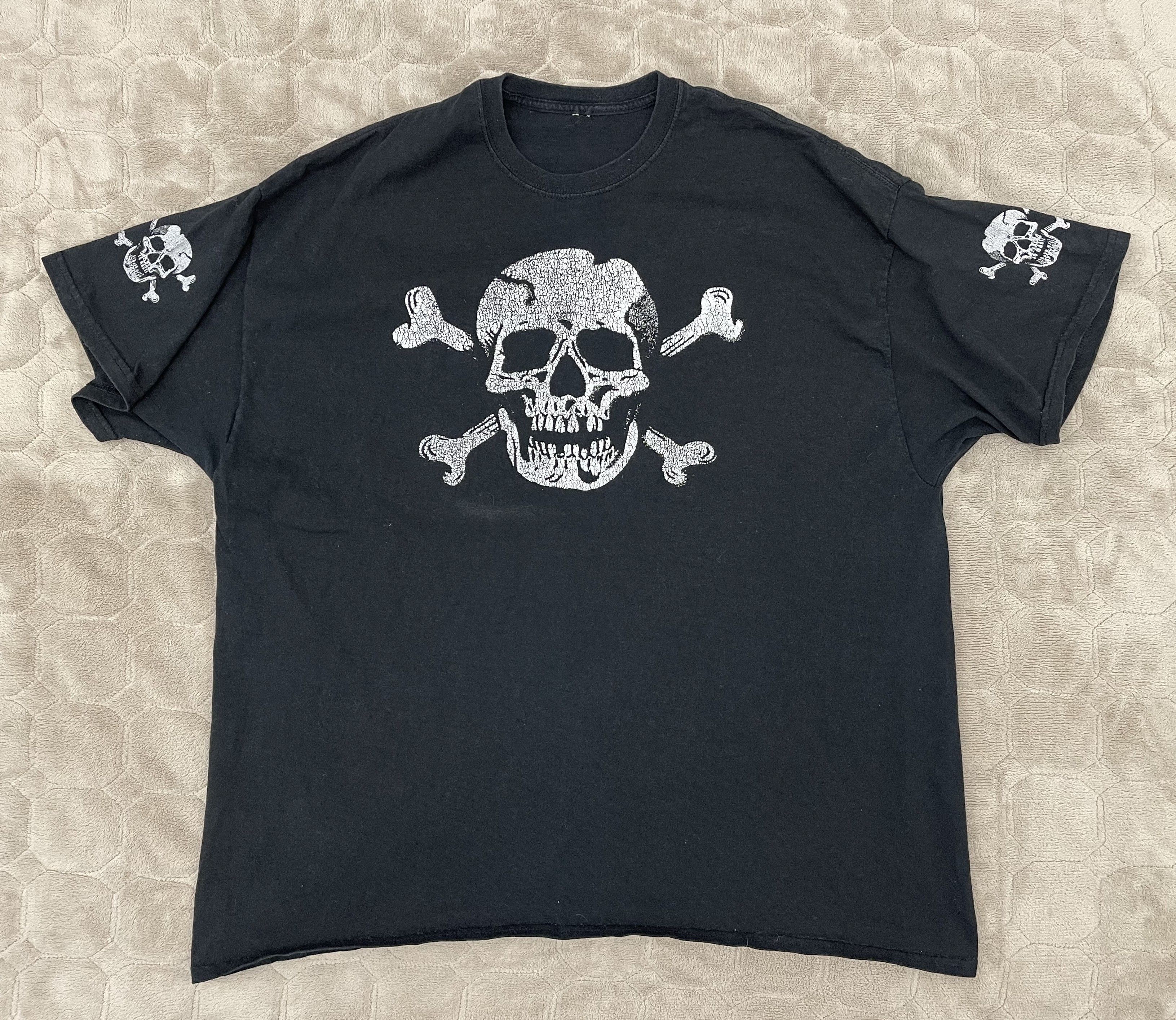 Vintage Vintage Skull T-Shirt Size US XXL / EU 58 / 5 - 5 Thumbnail