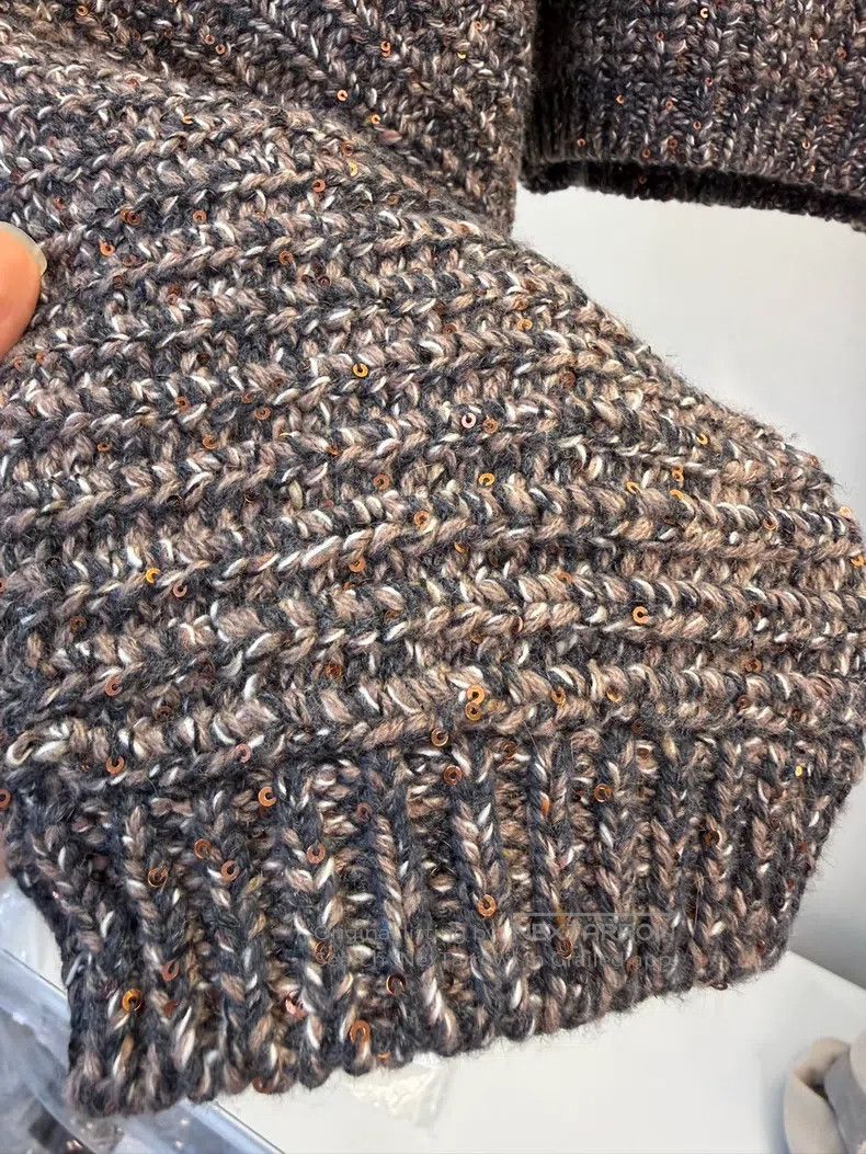 Brunello Cucinelli Brunello Cucinelli Sequined Cashmere Sweater Size M / US 6-8 / IT 42-44 - 8 Thumbnail
