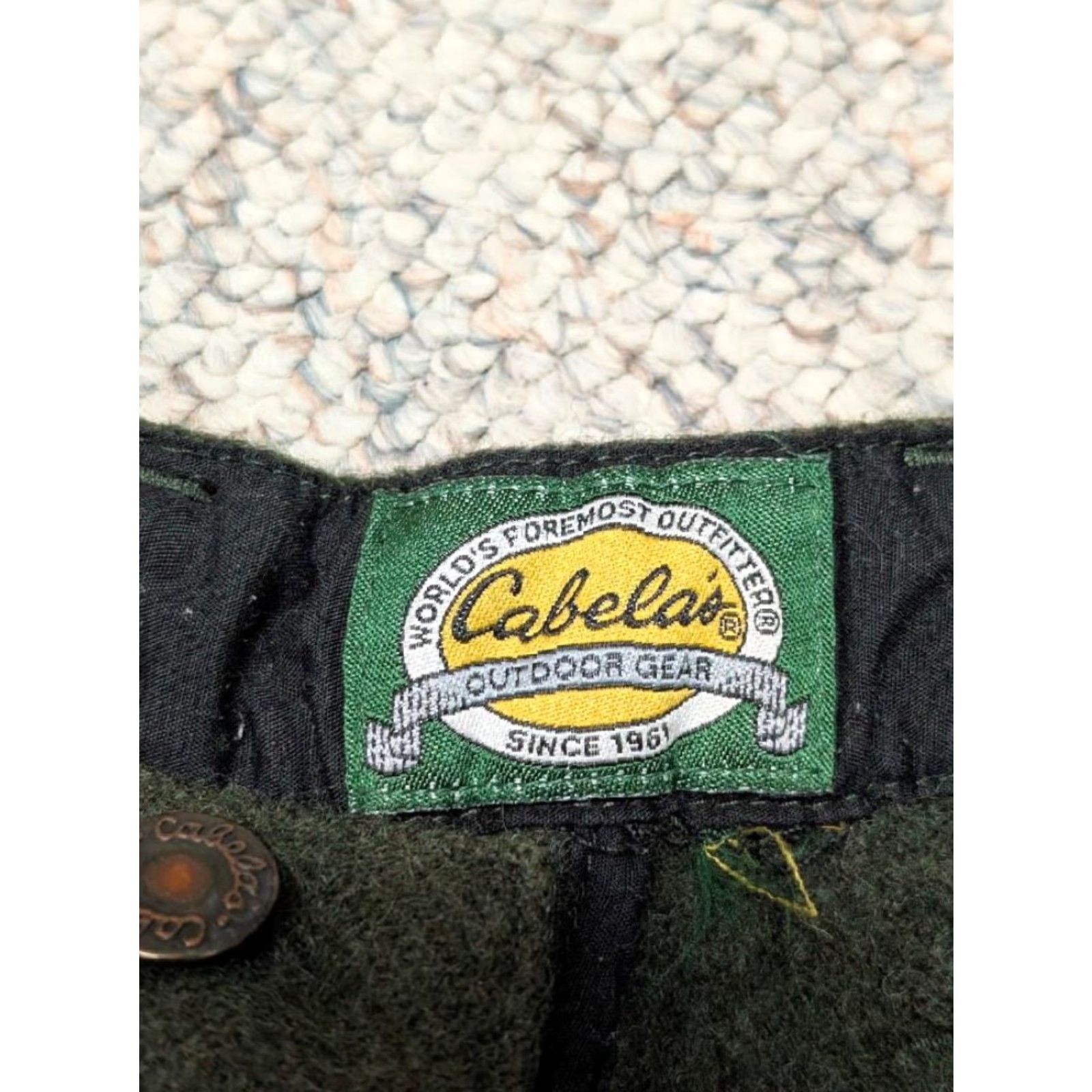 Vintage VINTAGE Cabela's hunting WOOL cargo pants 32x26 green Men Pants Wool Cargo Size US 32 / EU 48 - 4 Thumbnail