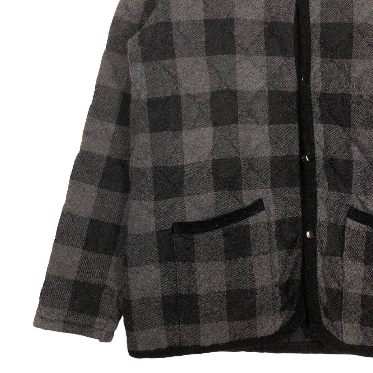 Issey Miyake 🔥Vintage Quilted Button Jacket Global Work Japan Tartan Size US M / EU 48-50 / 2 - 4 Thumbnail
