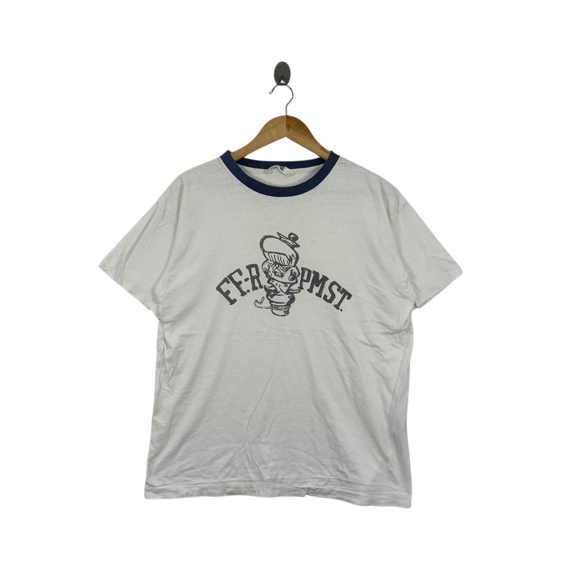 45rpm Vintage 45RPM 45 RPM JAPAN STUDIO Ringer Tee Shirt Top Size M / US 6-8 / IT 42-44 - 1 Thumbnail