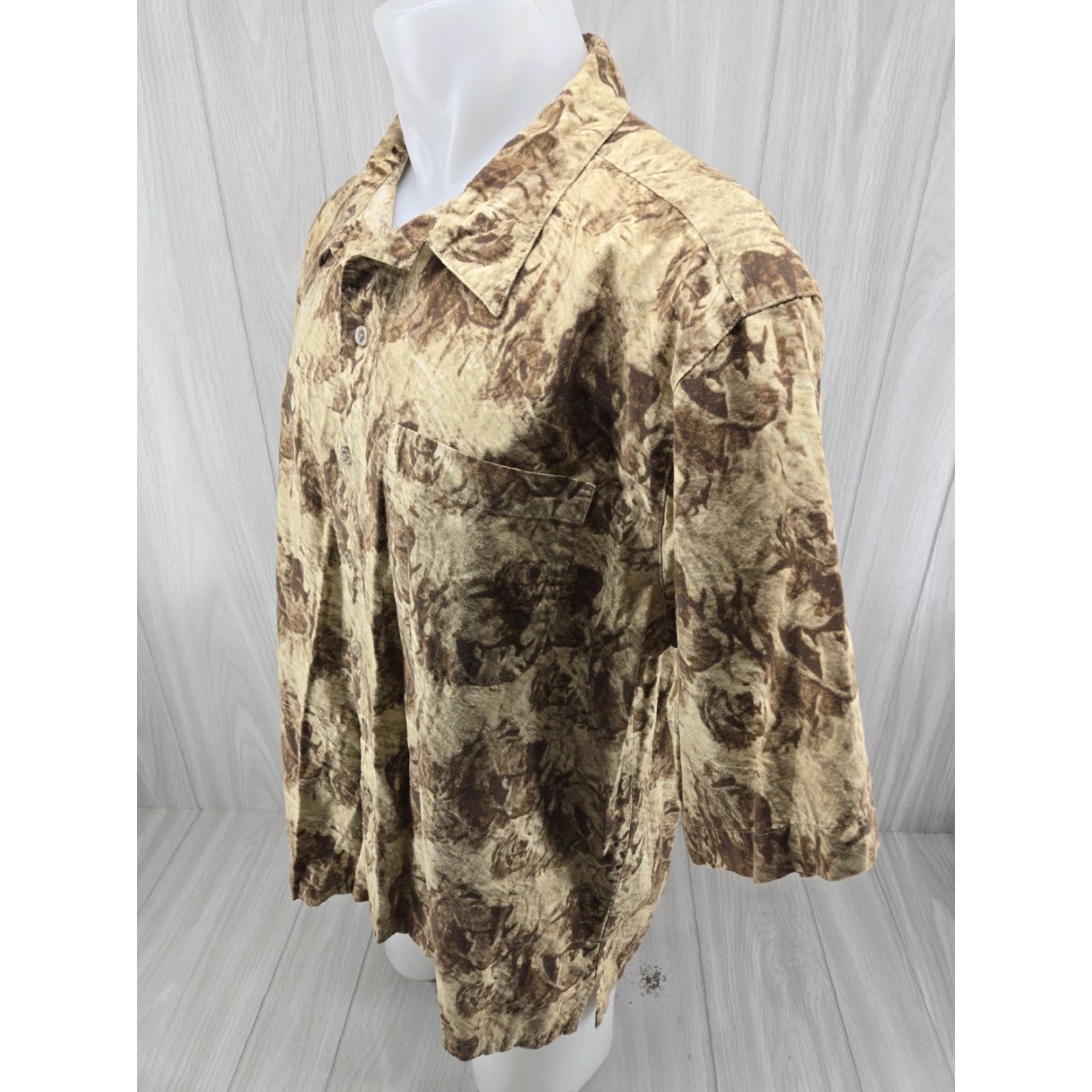 Wrangler VINTAGE Wrangler CAMODOG Camouflage Button Shirt XL Size US XL / EU 56 / 4 - 4 Thumbnail