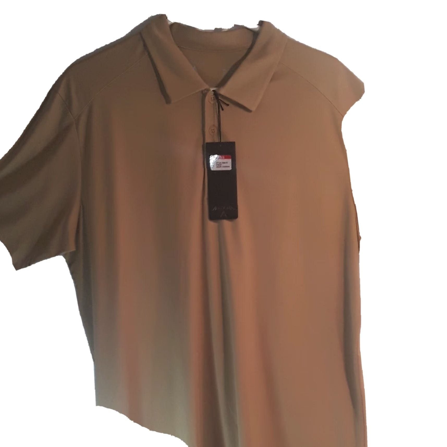 Mango ANTIGUA SHIRT Mens COLLARED 24 x 32 fast dry Mango Cabernet Midas SS Polo NWT Size L / US 10 / IT 46 - 6 Thumbnail