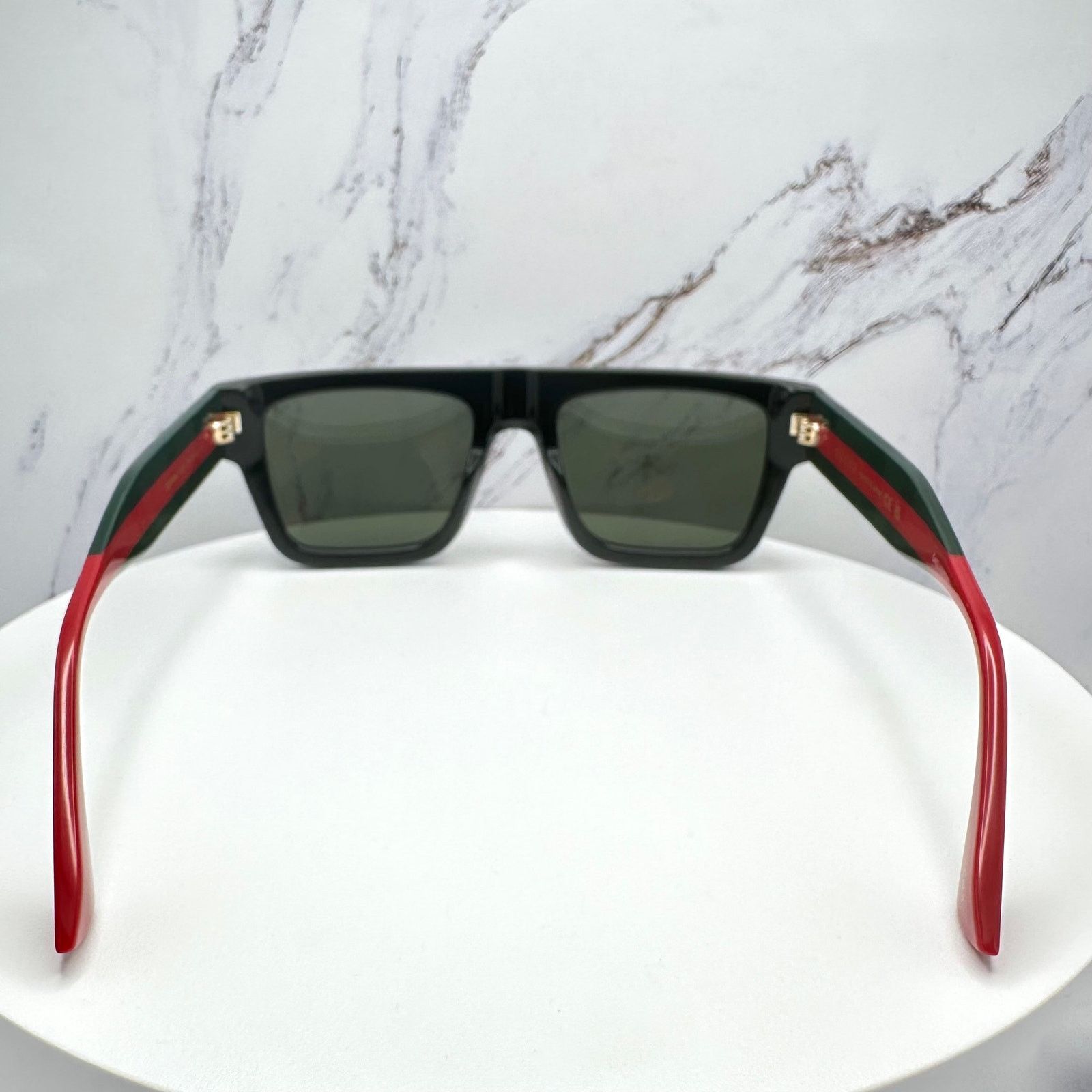 Gucci New GUCCI Sunglasses Black Classic Web Arm Authentic 2025 Size ONE SIZE - 14 Thumbnail