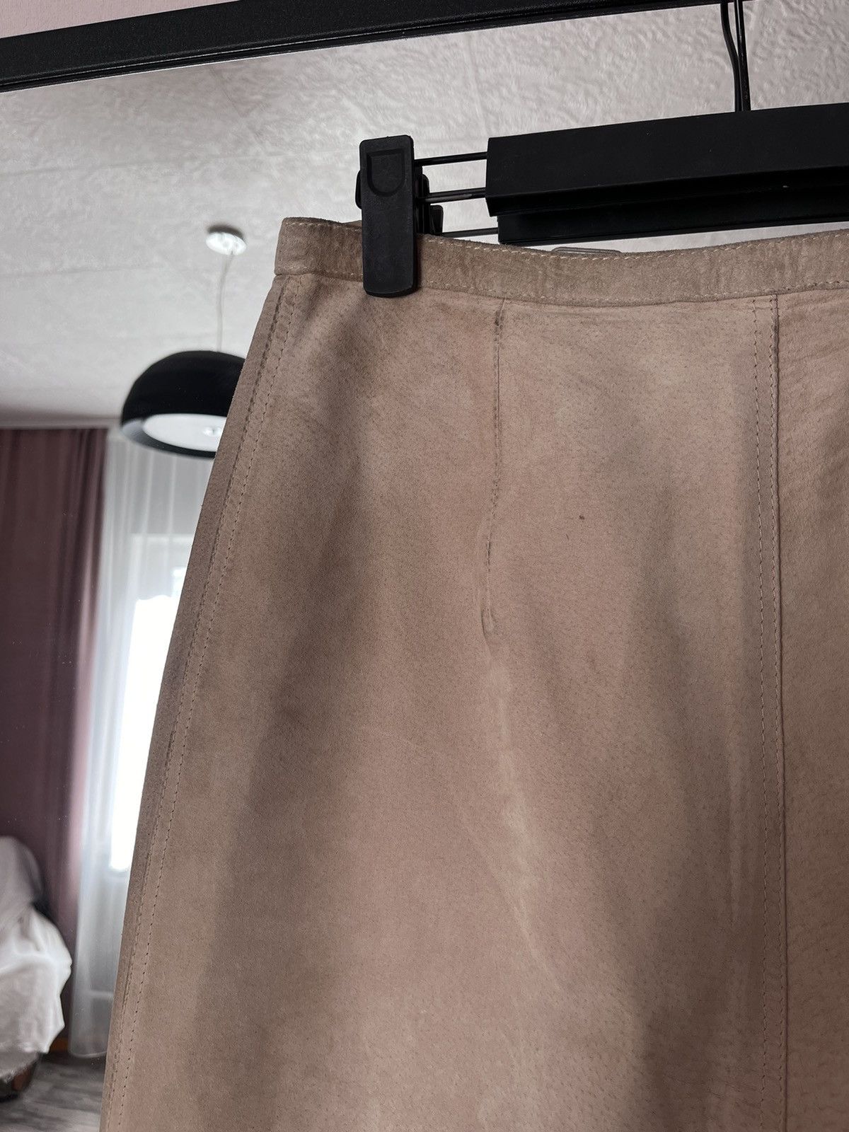 Giorgio Armani Vintage Armani Jeans Leather Pelle Maxi Skirt Size US 10 Size 32" / US 10 / IT 46 - 8 Thumbnail