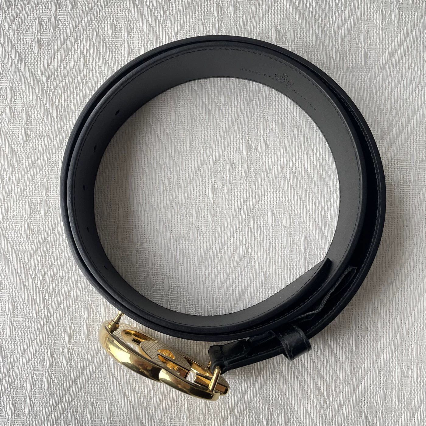 Gucci GUCCI GG Marmont Black Leather Belt Unisex 3cm Size ONE SIZE - 5 Thumbnail