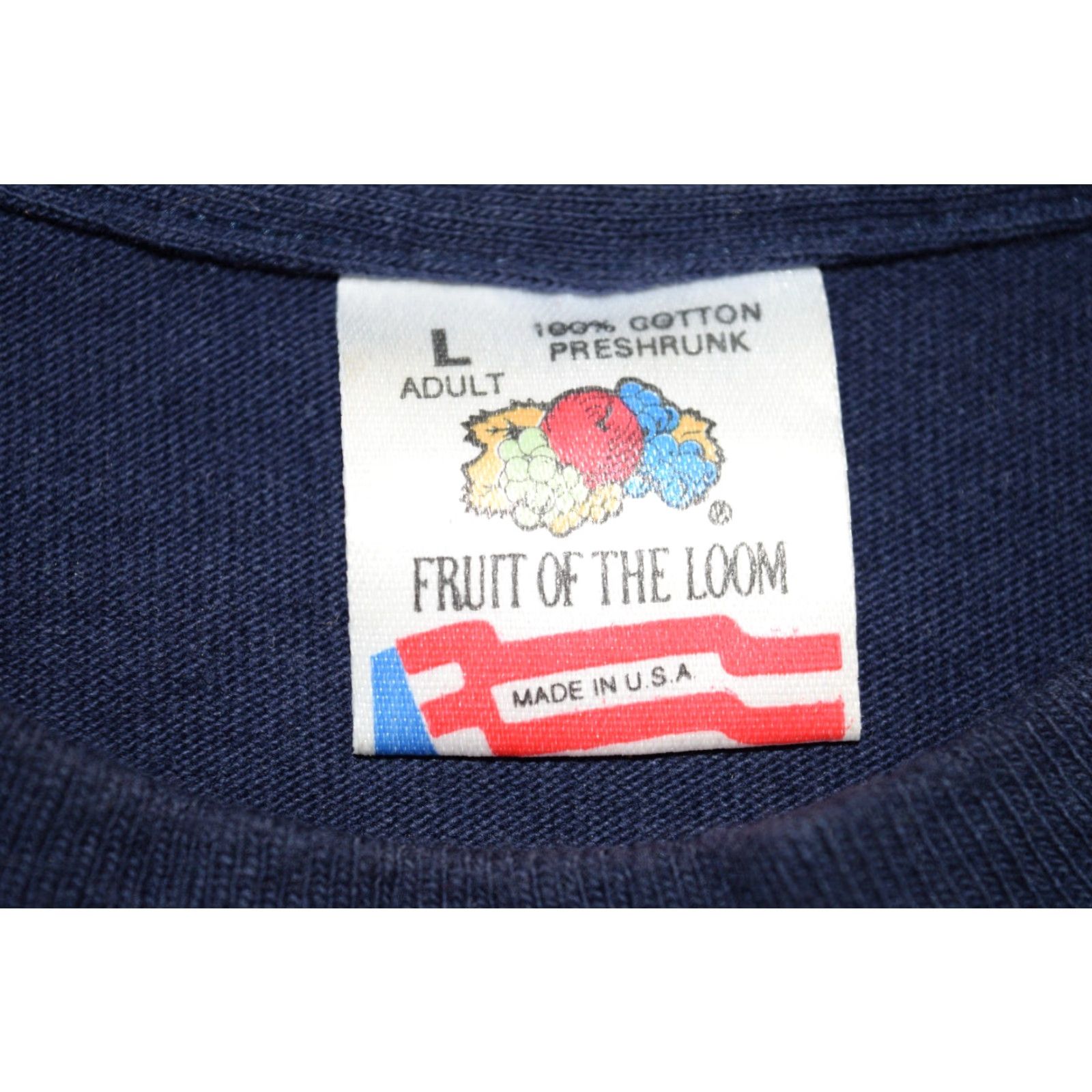 Fruit Of The Loom VINTAGE Fruit of the Loom Woolrich Deer Hunting Graphic T-Shirt Men Large Navy 90s Outdoor Size US L / EU 52-54 / 3 - 5 Thumbnail